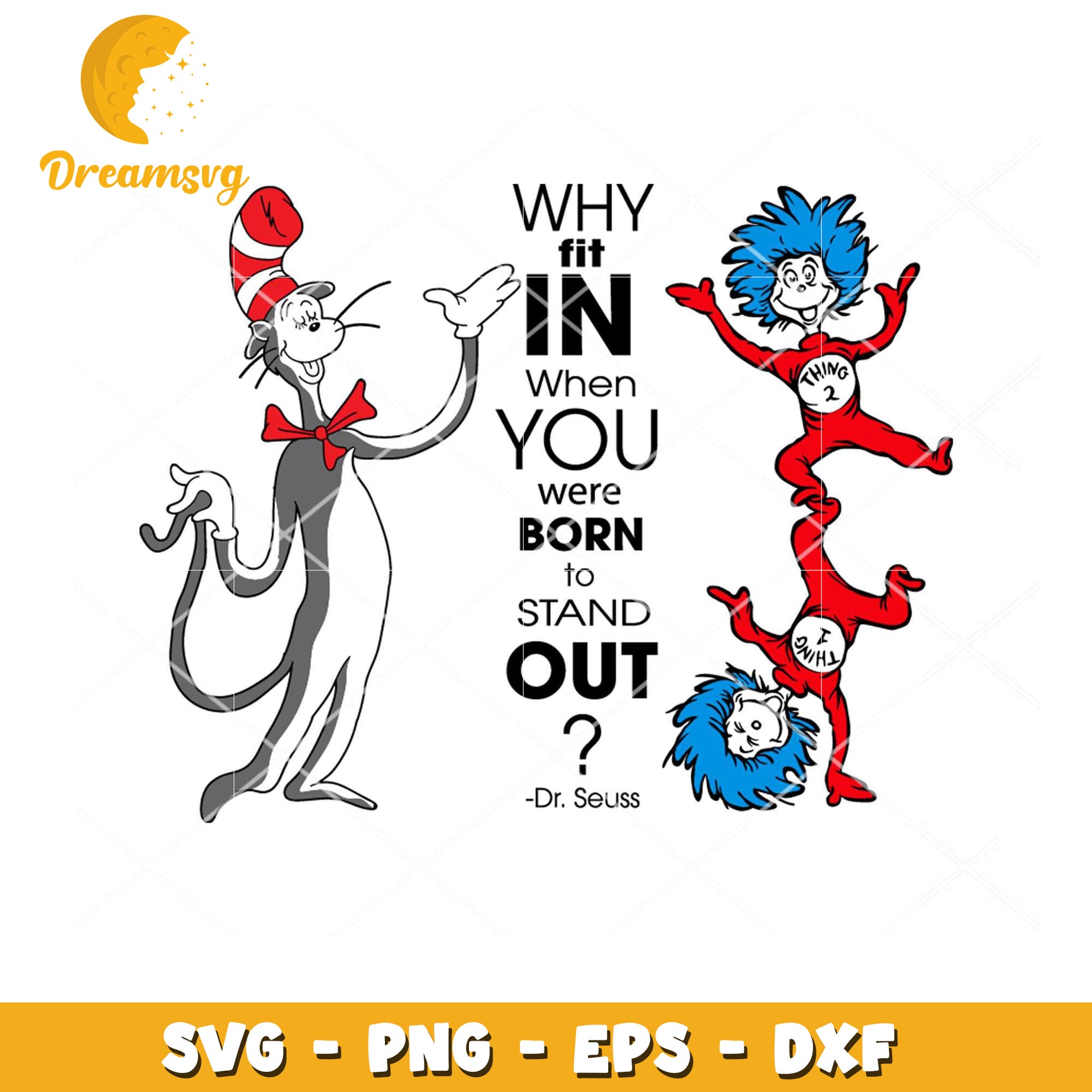 Dr Seuss SVG Cut Files