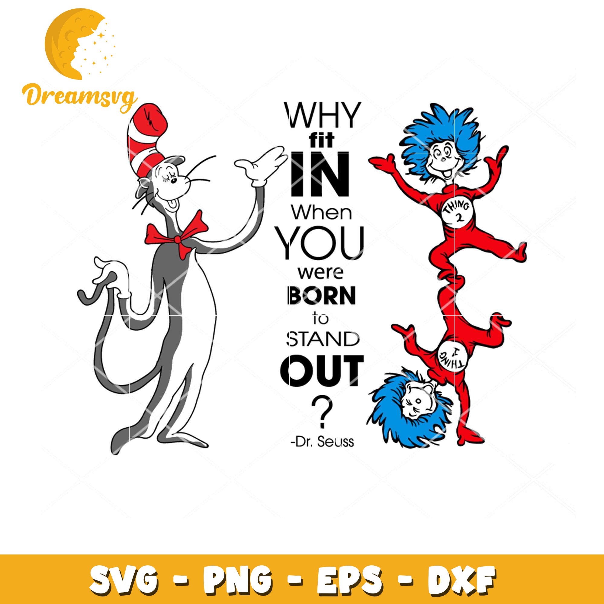 Dr Seuss SVG Cut Files