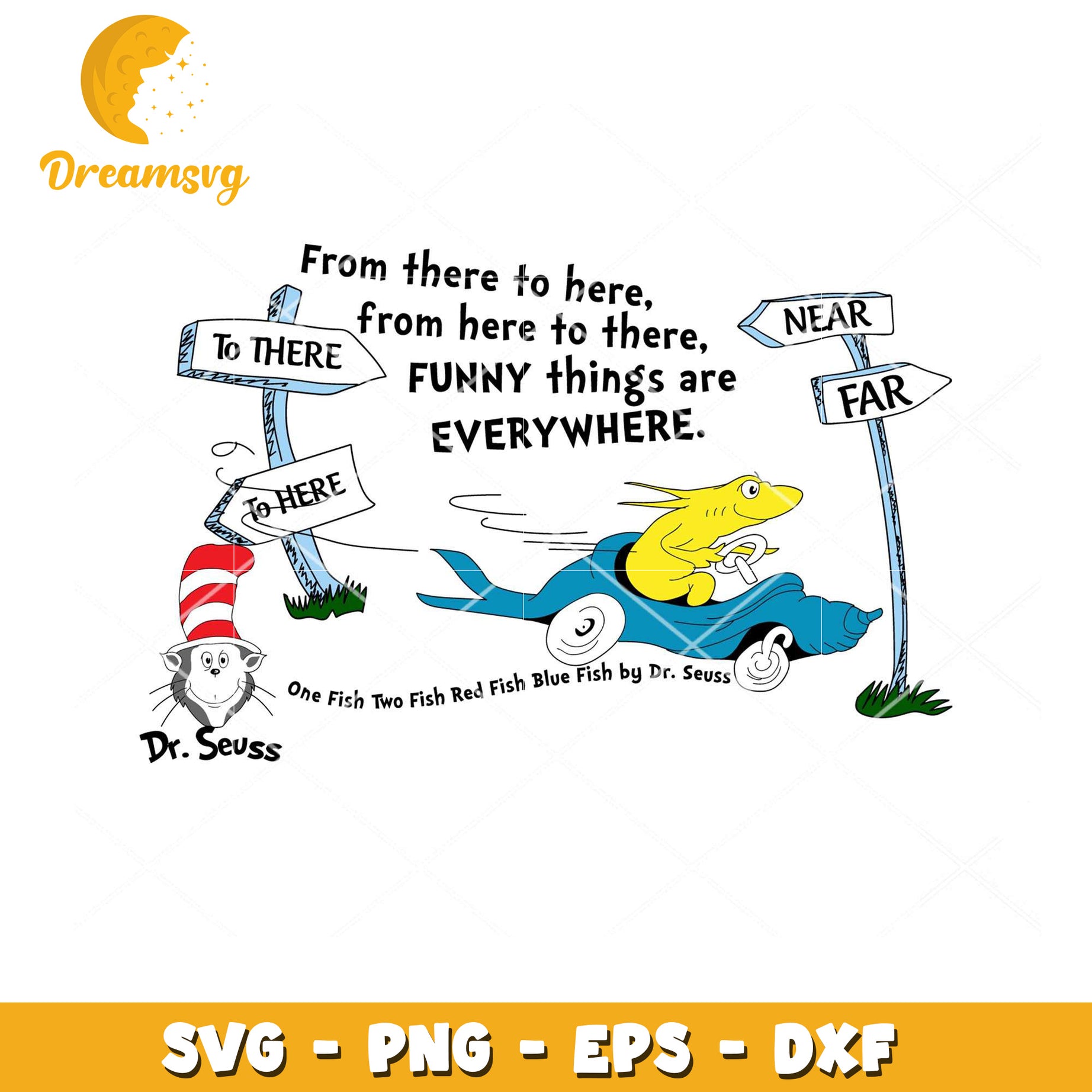 Dr Seuss SVG Funny Things Everywhere