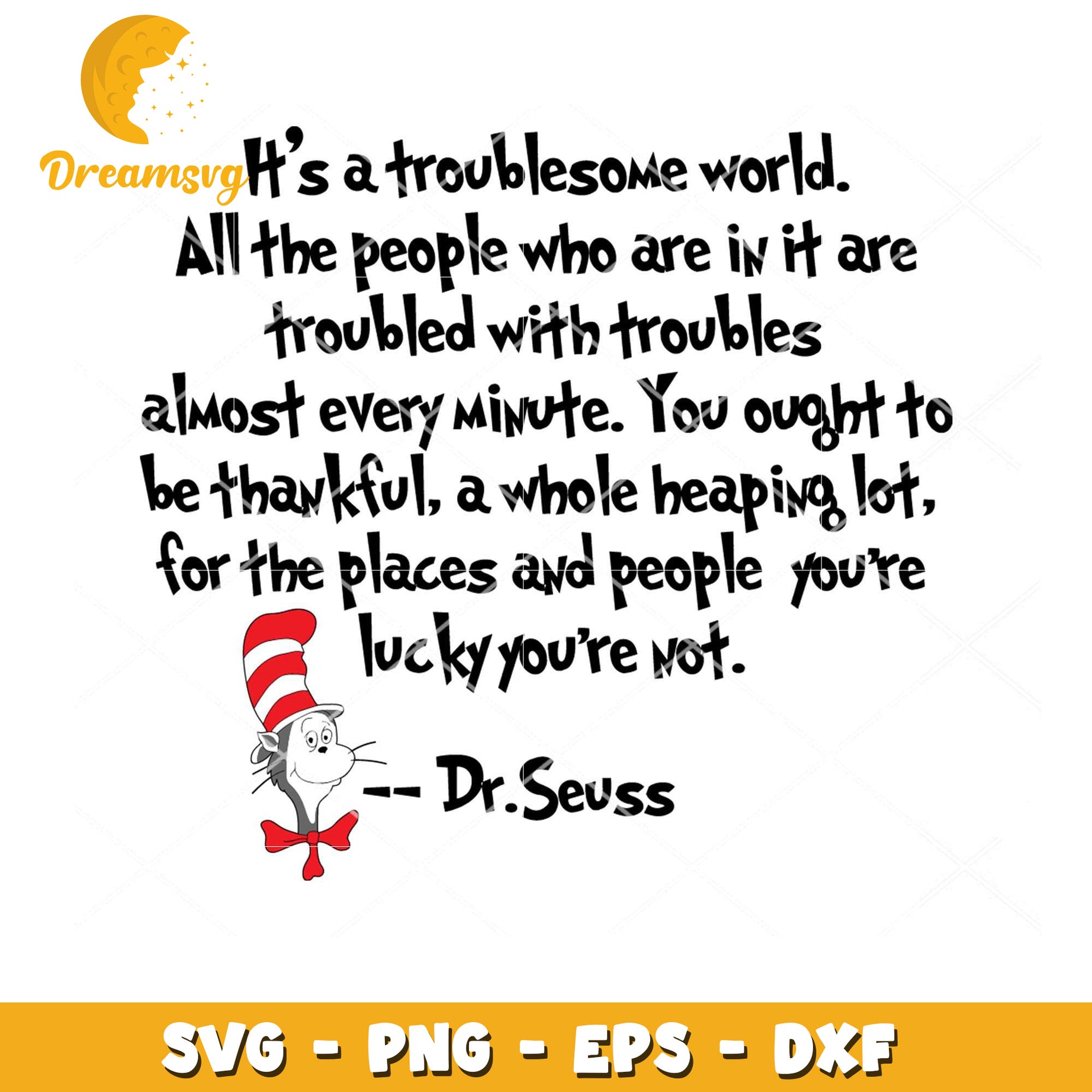 Dr Seuss SVG Quote Printable Instant Download