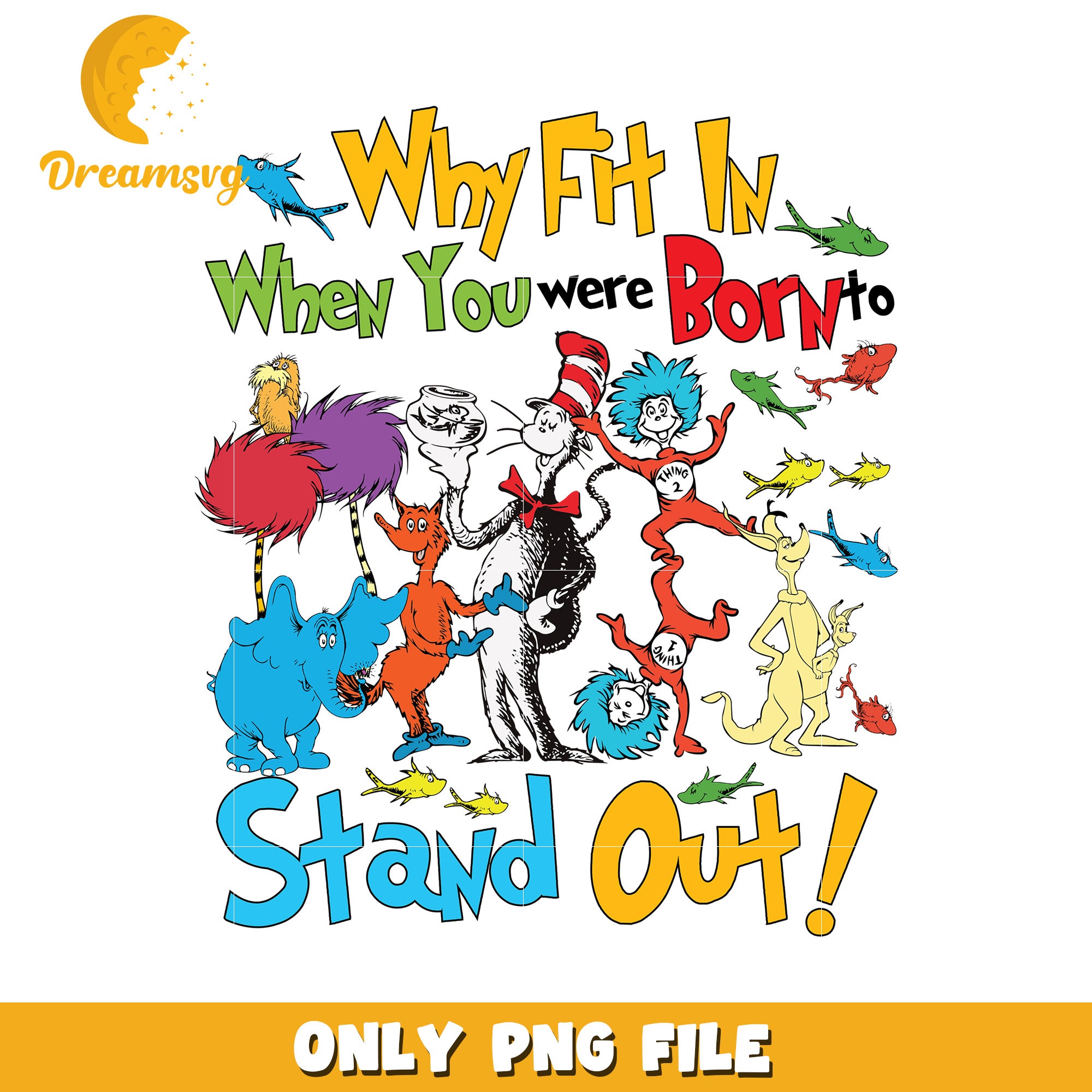 Dr Seuss Stand Out PNG