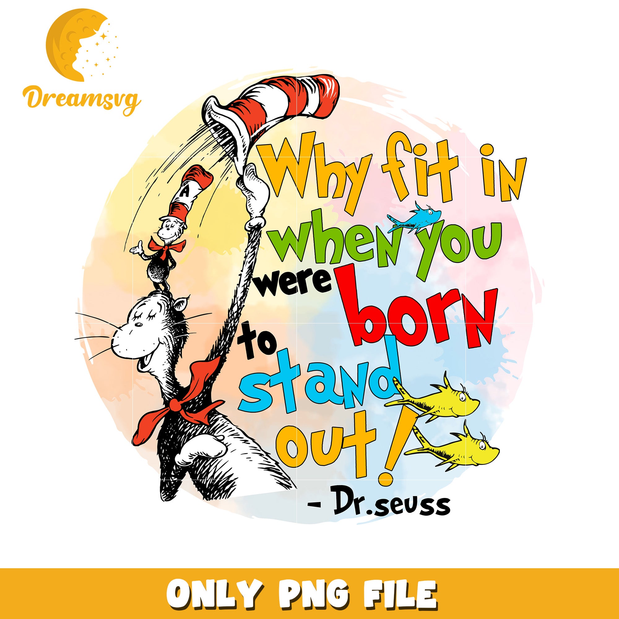Dr Seuss Stand Out PNG File