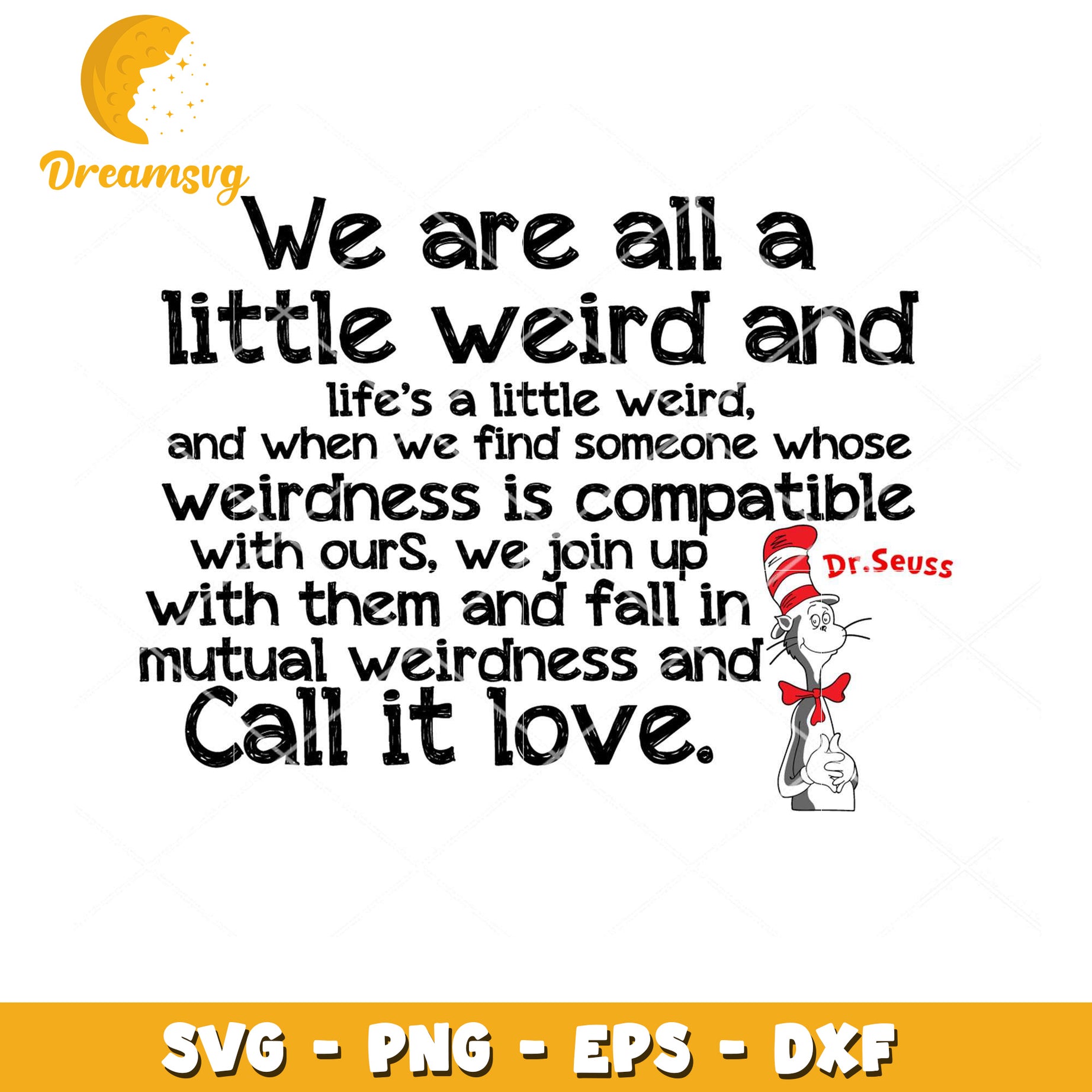 Dr Seuss Weirdness SVG Cut File
