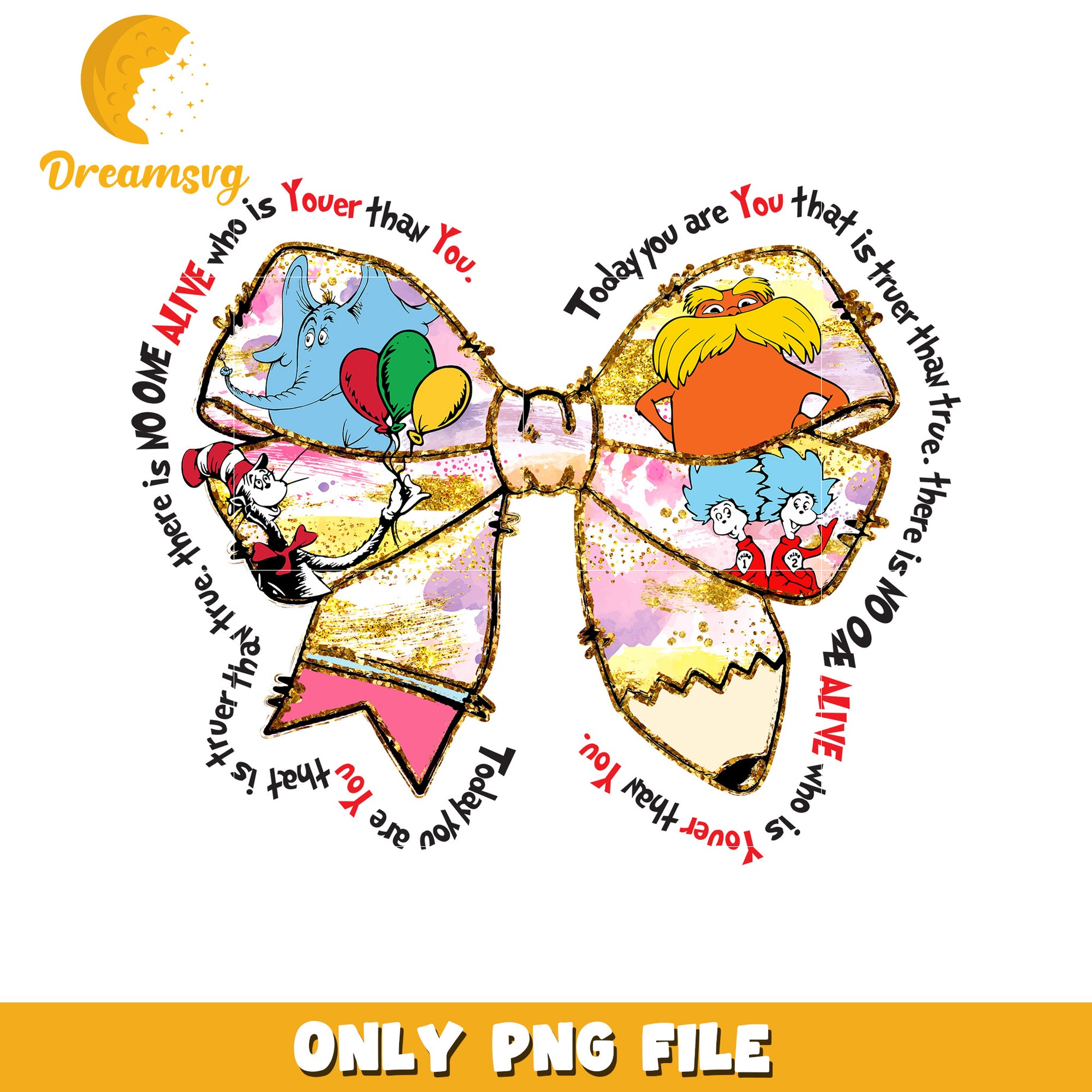 Dr Seuss coquette bow png, coquette bow png, dr seuss cartoon png