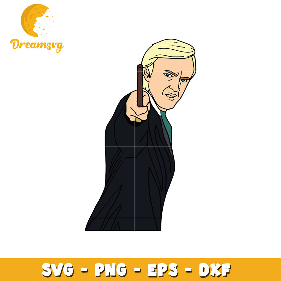 Draco Malfoy SVG Cut File