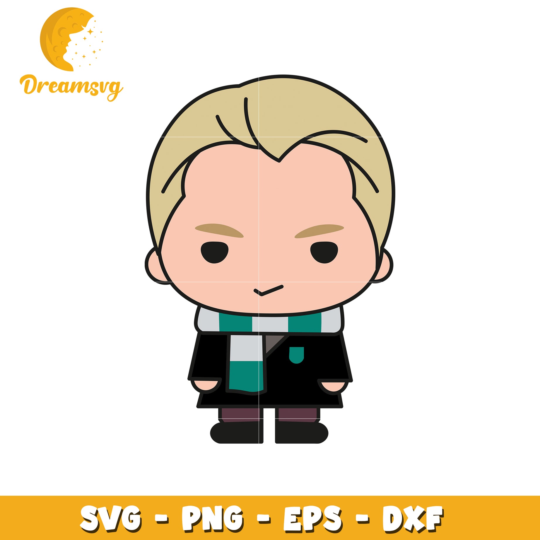 Draco Malfoy SVG PNG EPS DXF Cut File