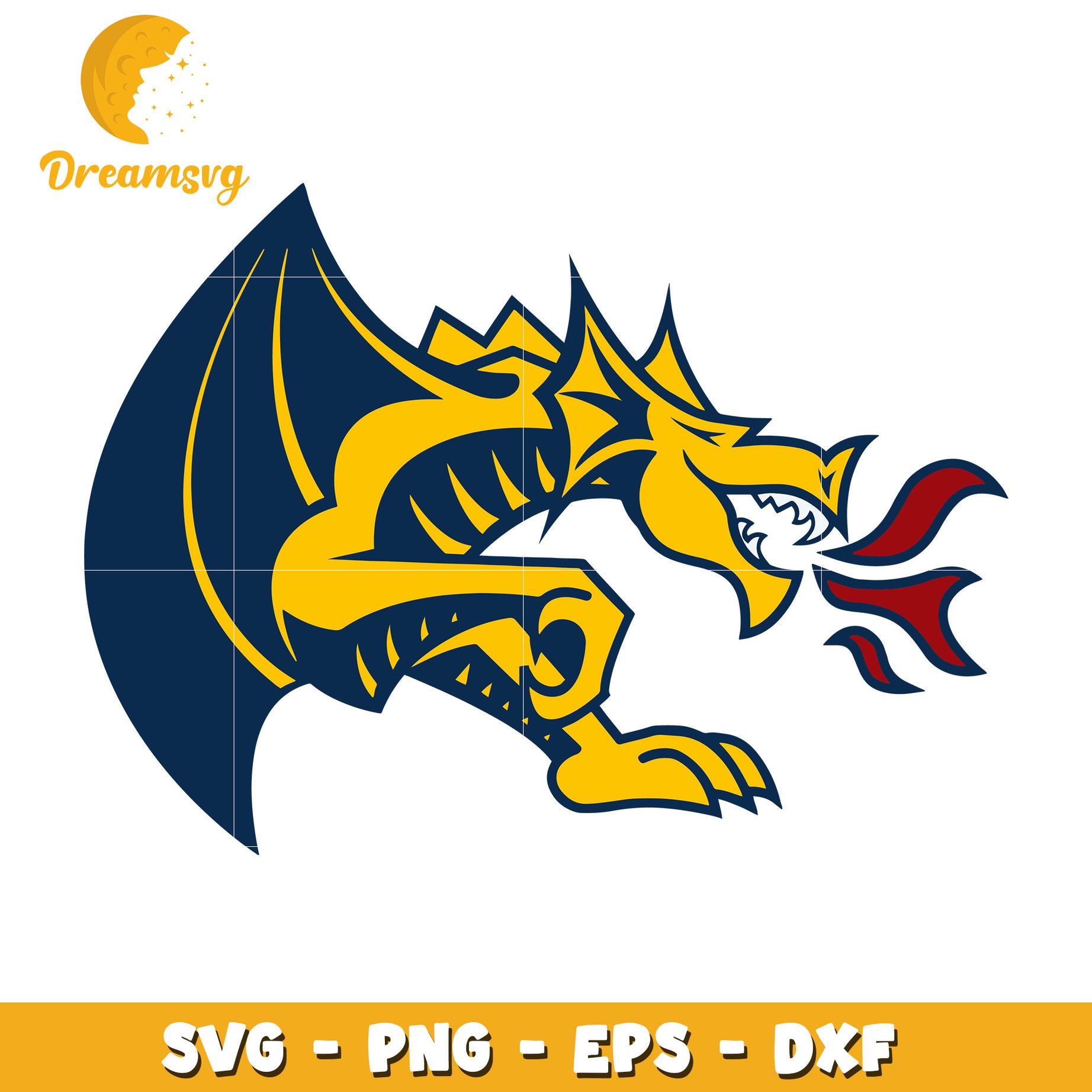 Dragon SVG PNG EPS DXF Files