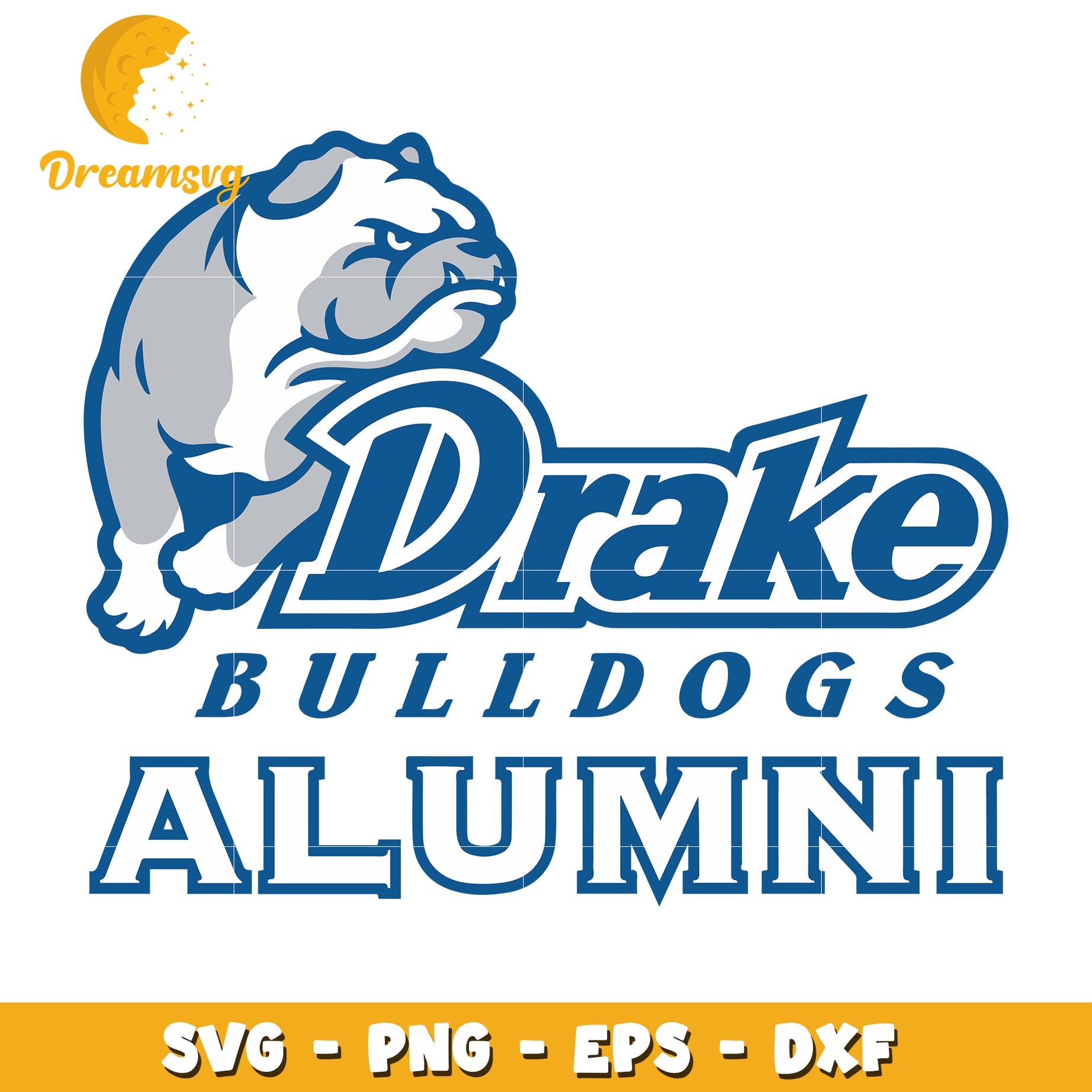 Drake Bulldogs Alumni SVG PNG EPS DXF