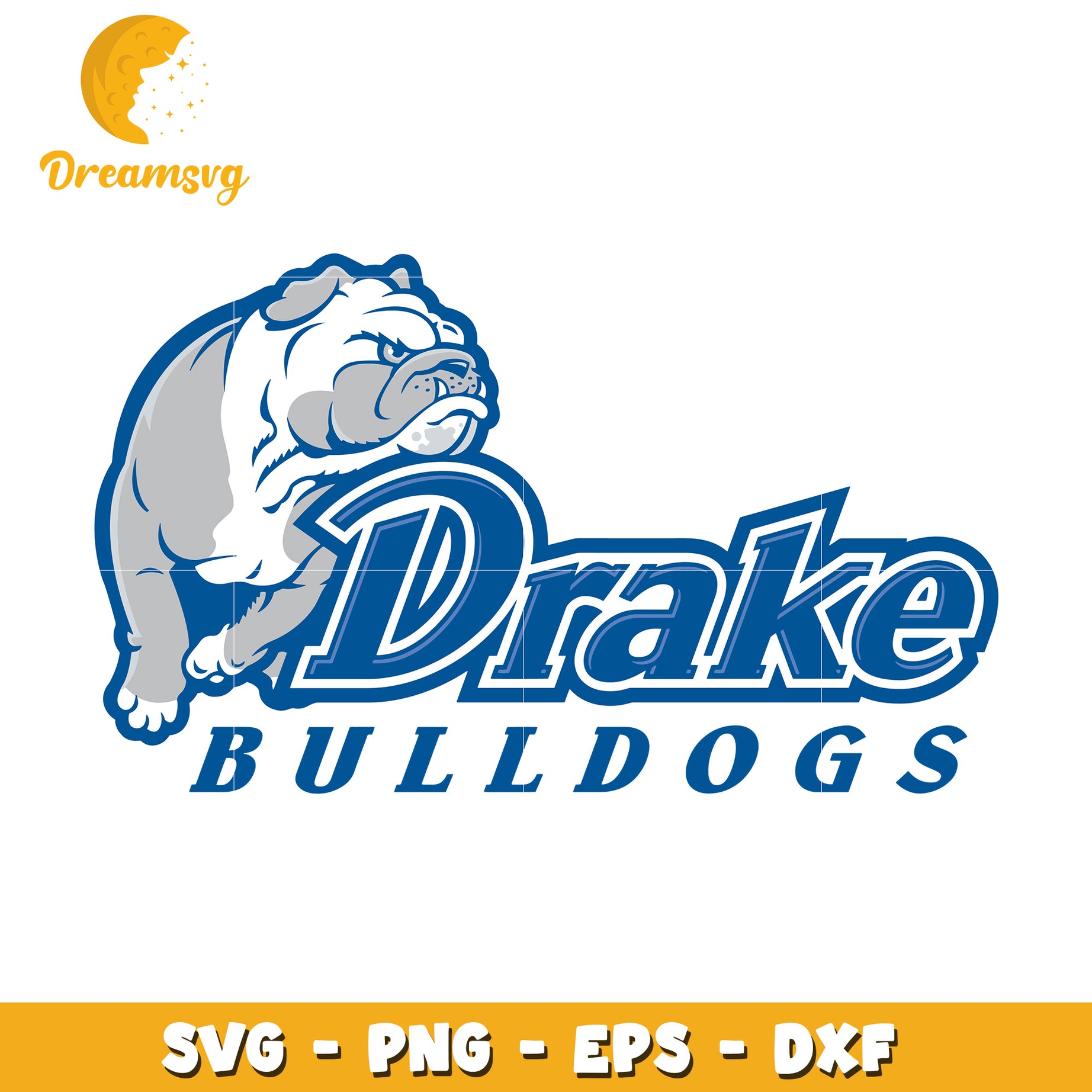 Drake Bulldogs SVG Design for Team Spirit and Crafts Projects