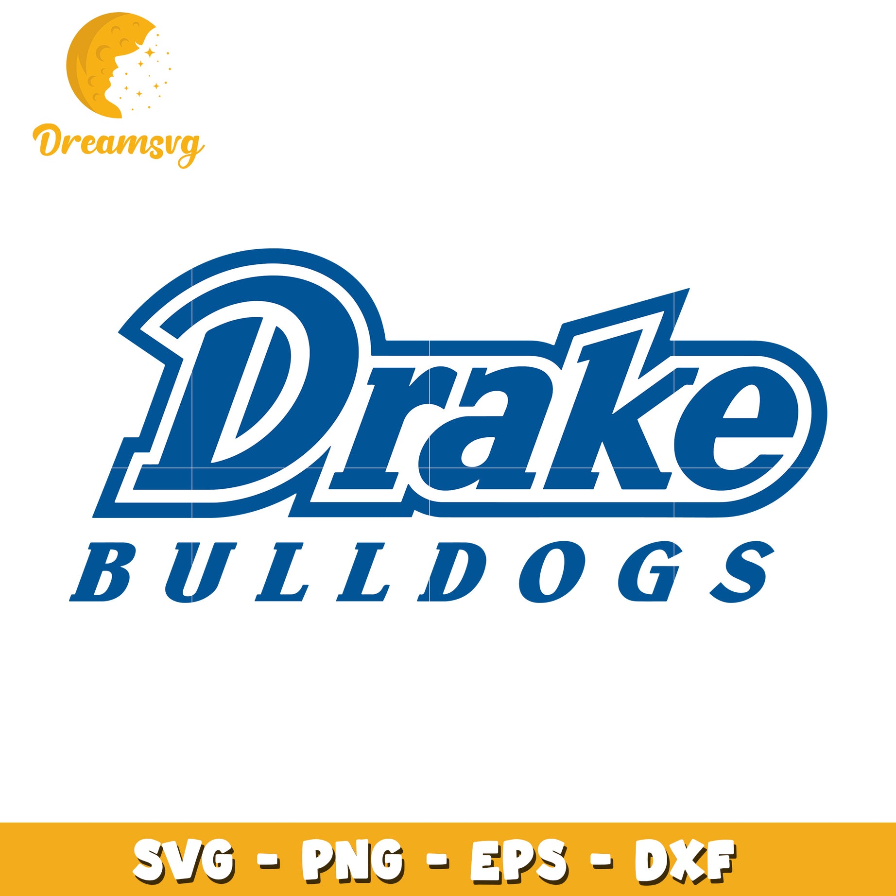 Drake Bulldogs SVG PNG EPS DXF Cut File