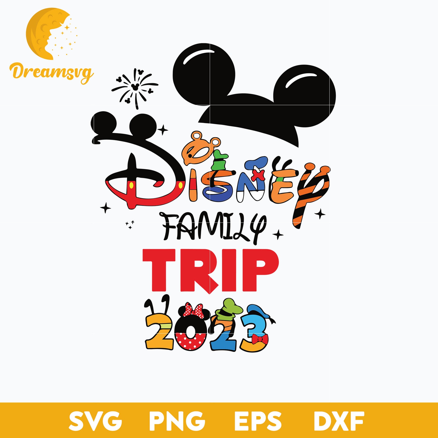 Disney Family Trip 2023 Svg