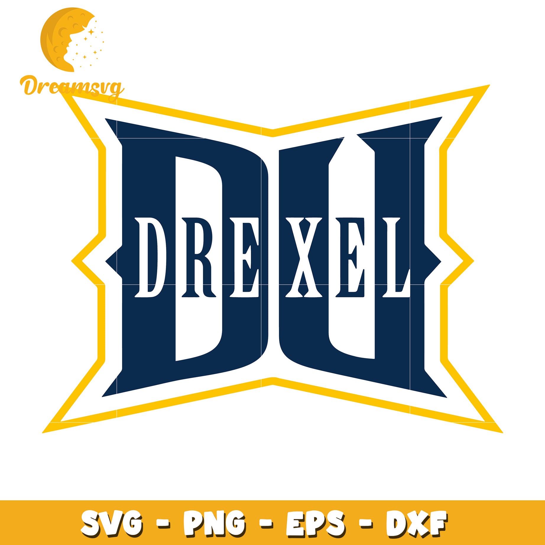 Drexel University SVG Logo Design for Custom Crafts and Projects