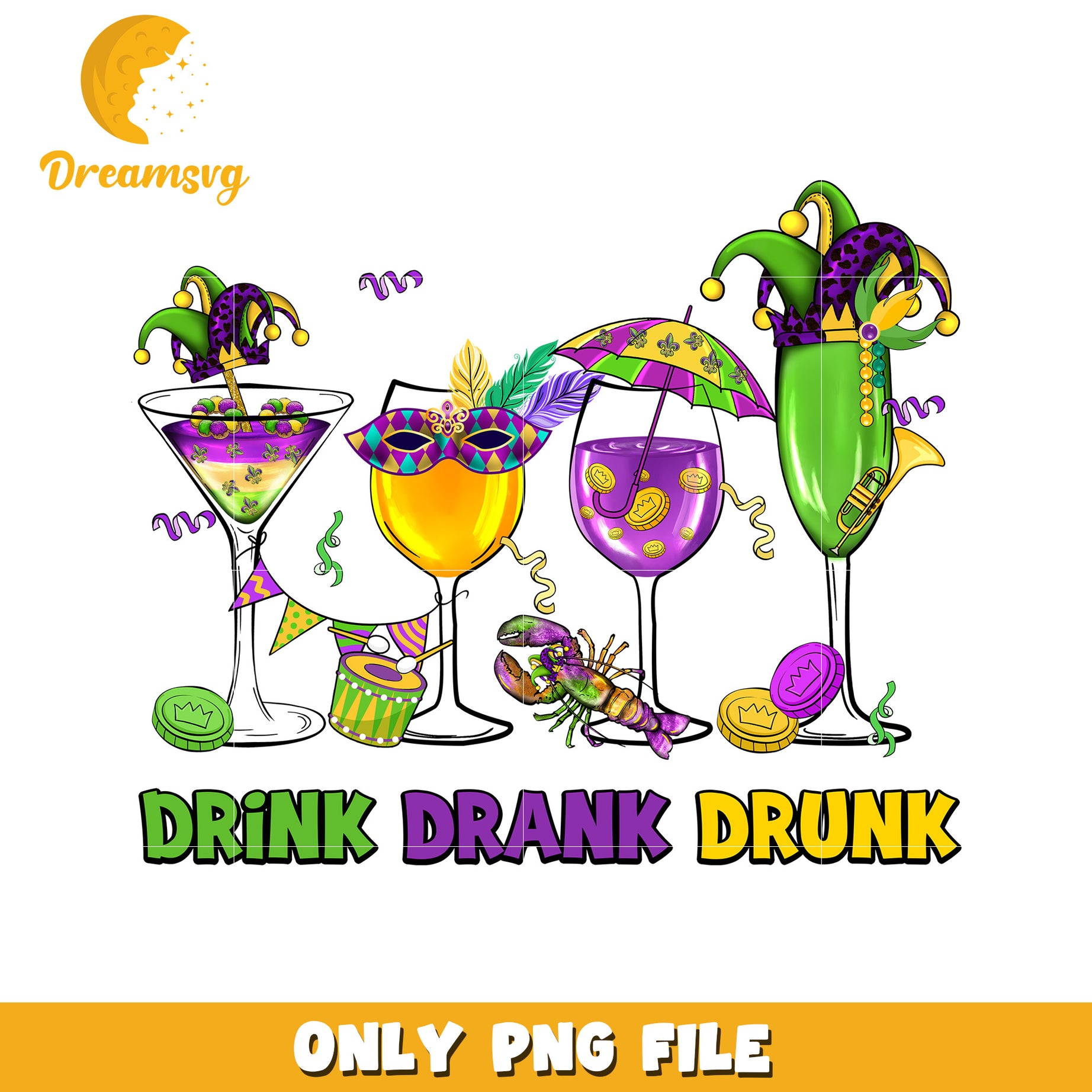 Drink drank drunk mardi gras font png, mardi gras day png