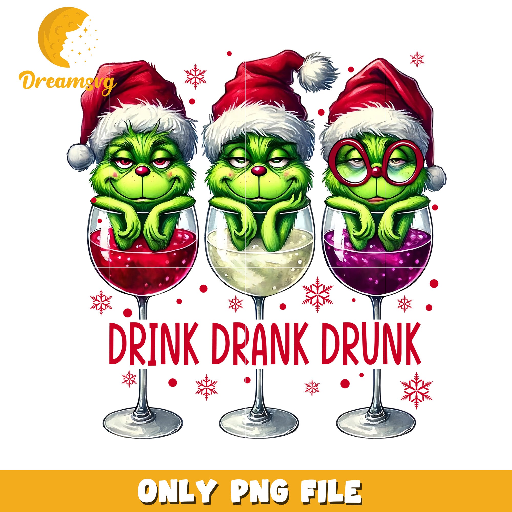Drink drank drunk png, grinch christmas png, grinch png