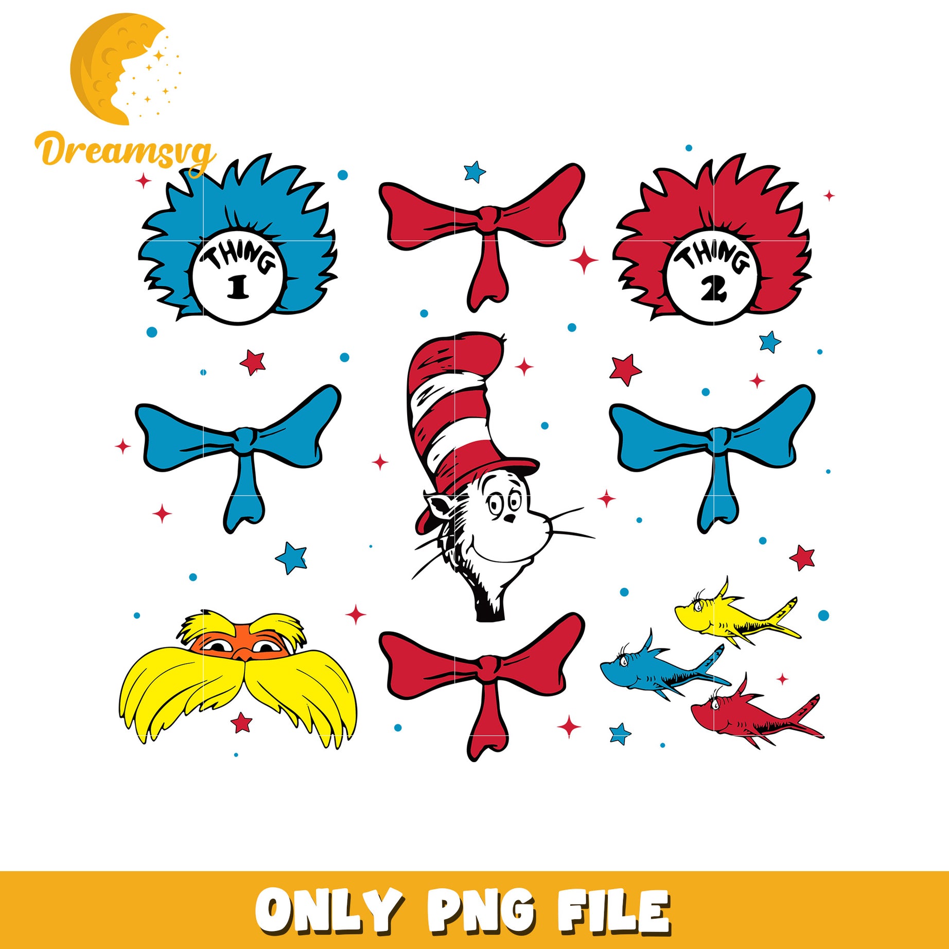 Dr seuss character face design png, dr seuss cast png, cartoon png