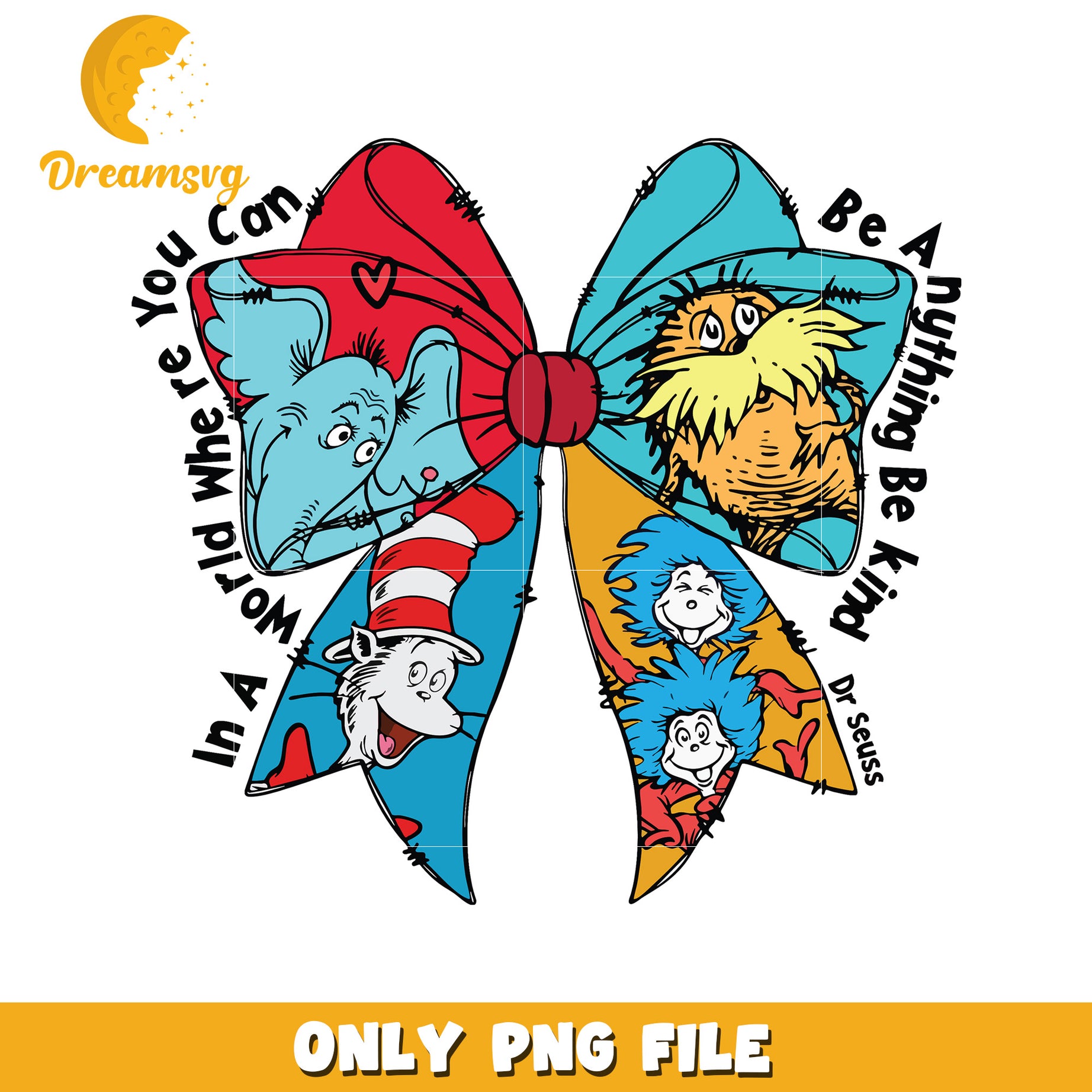Dr seuss quote ribbon design png, dr seuss png, quotes png