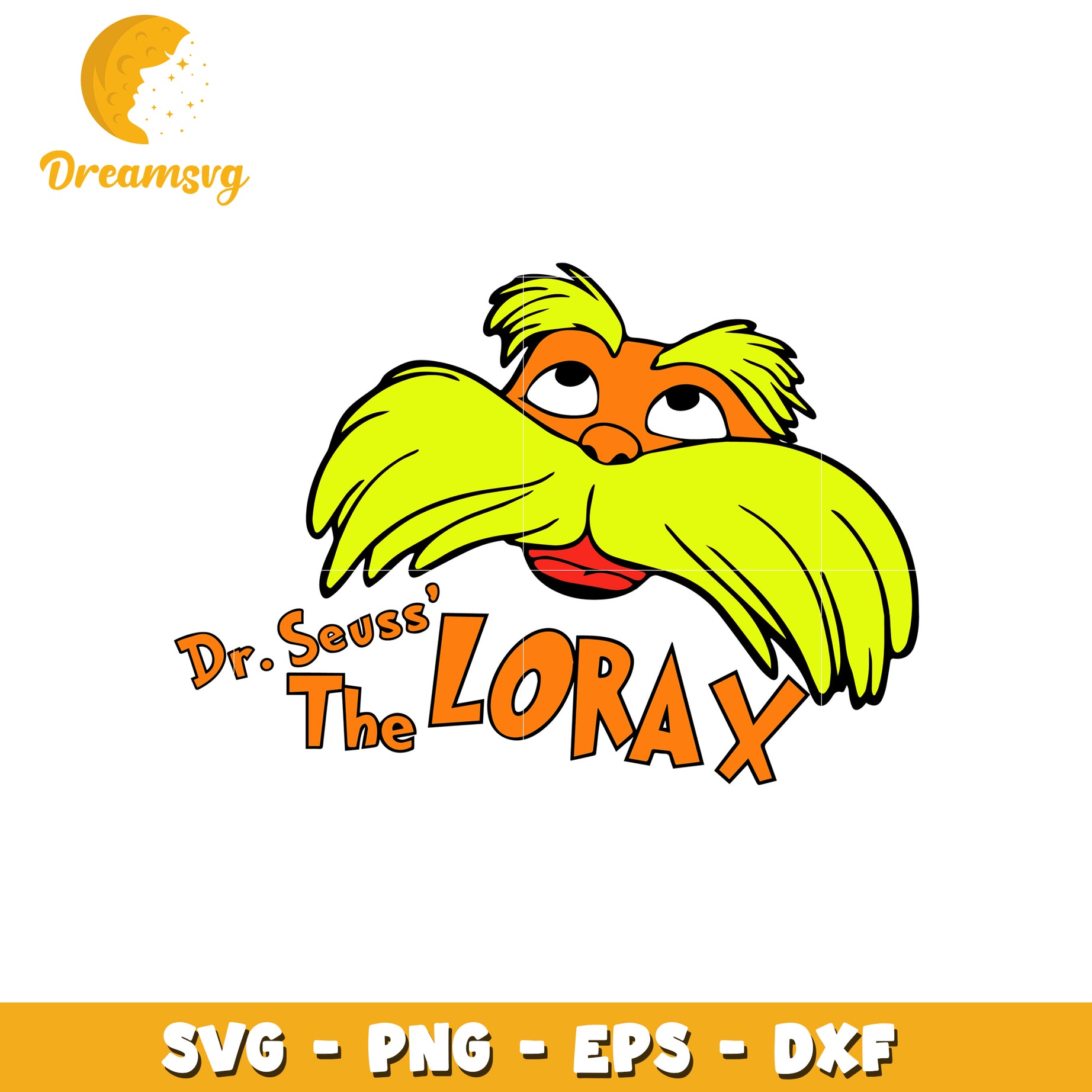 Dr seuss the lorax face svg, the lorax character svg, dr seuss svg