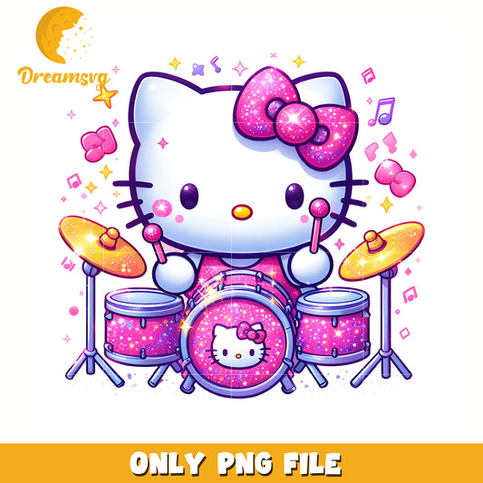 Drum kitty png, hello kitty cake png, hello kitty crocs png