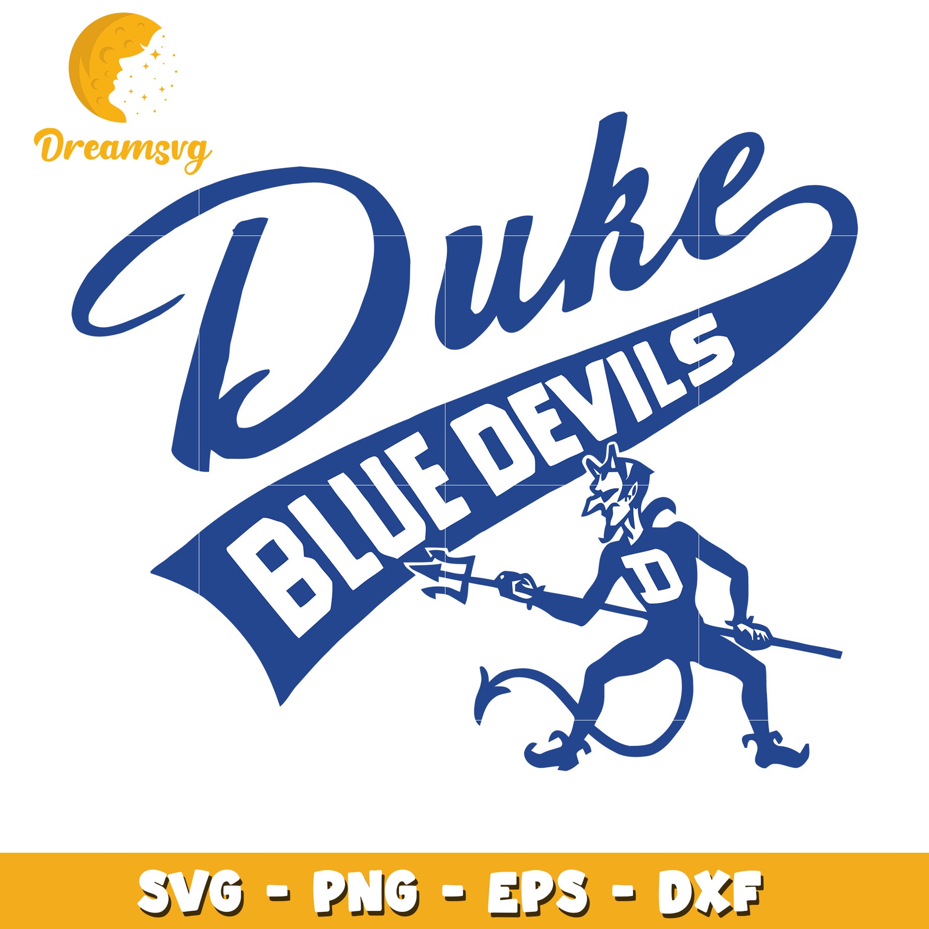 Duke Blue Devils SVG Graphic for Sports and Craft Projects