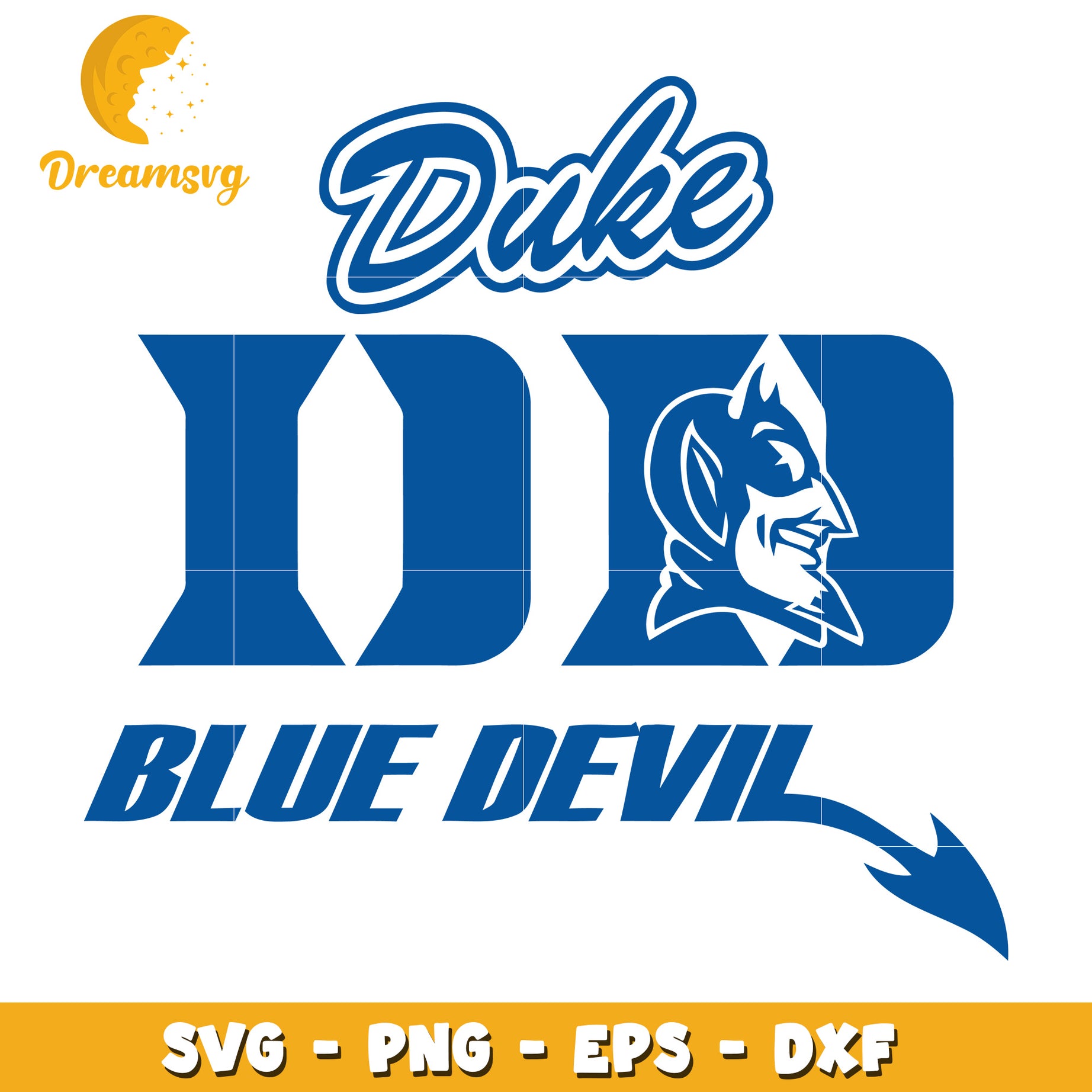 Duke Blue Devils SVG PNG EPS DXF