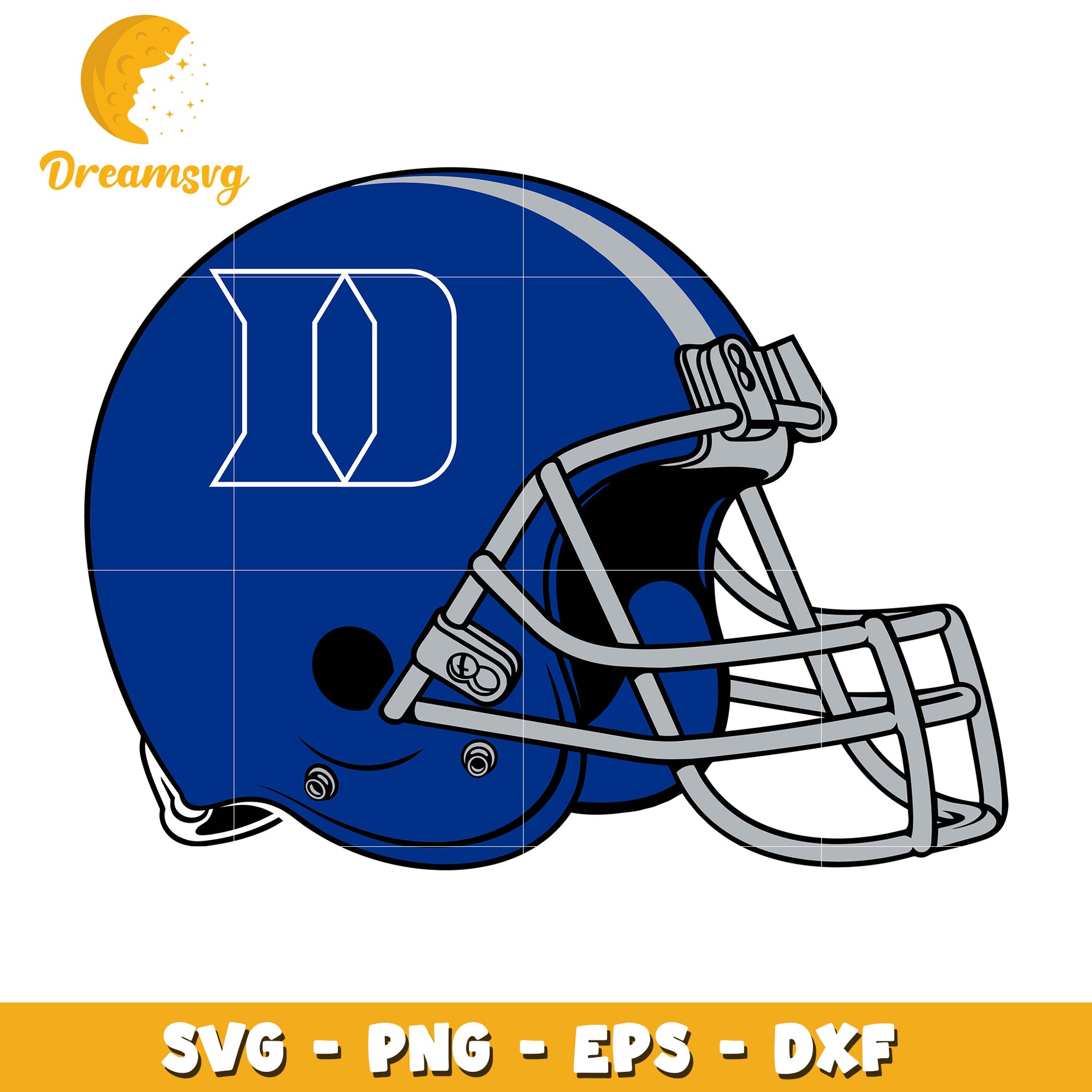 Duke Football Helmet SVG PNG EPS DXF