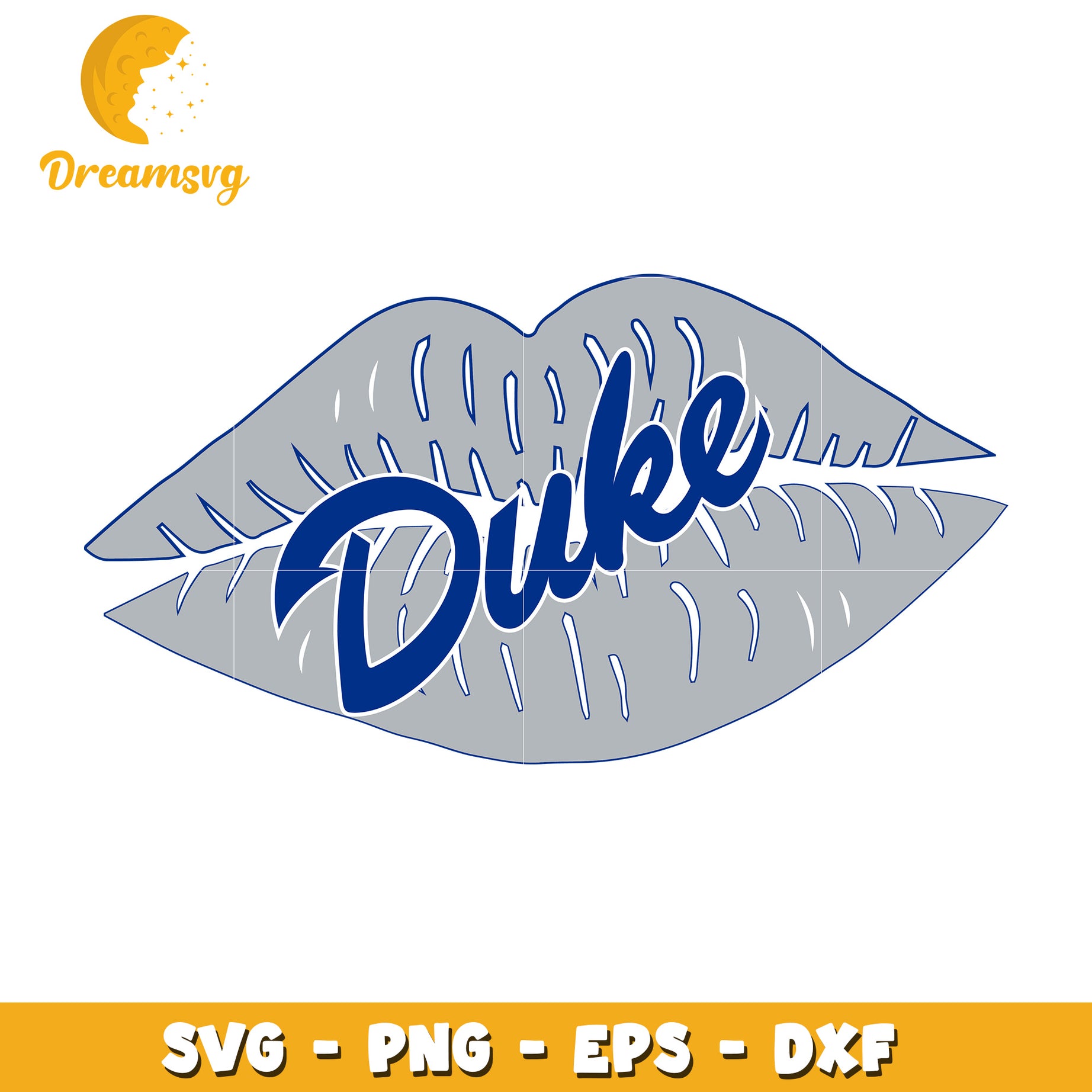 Duke Lips SVG PNG EPS DXF Cut File