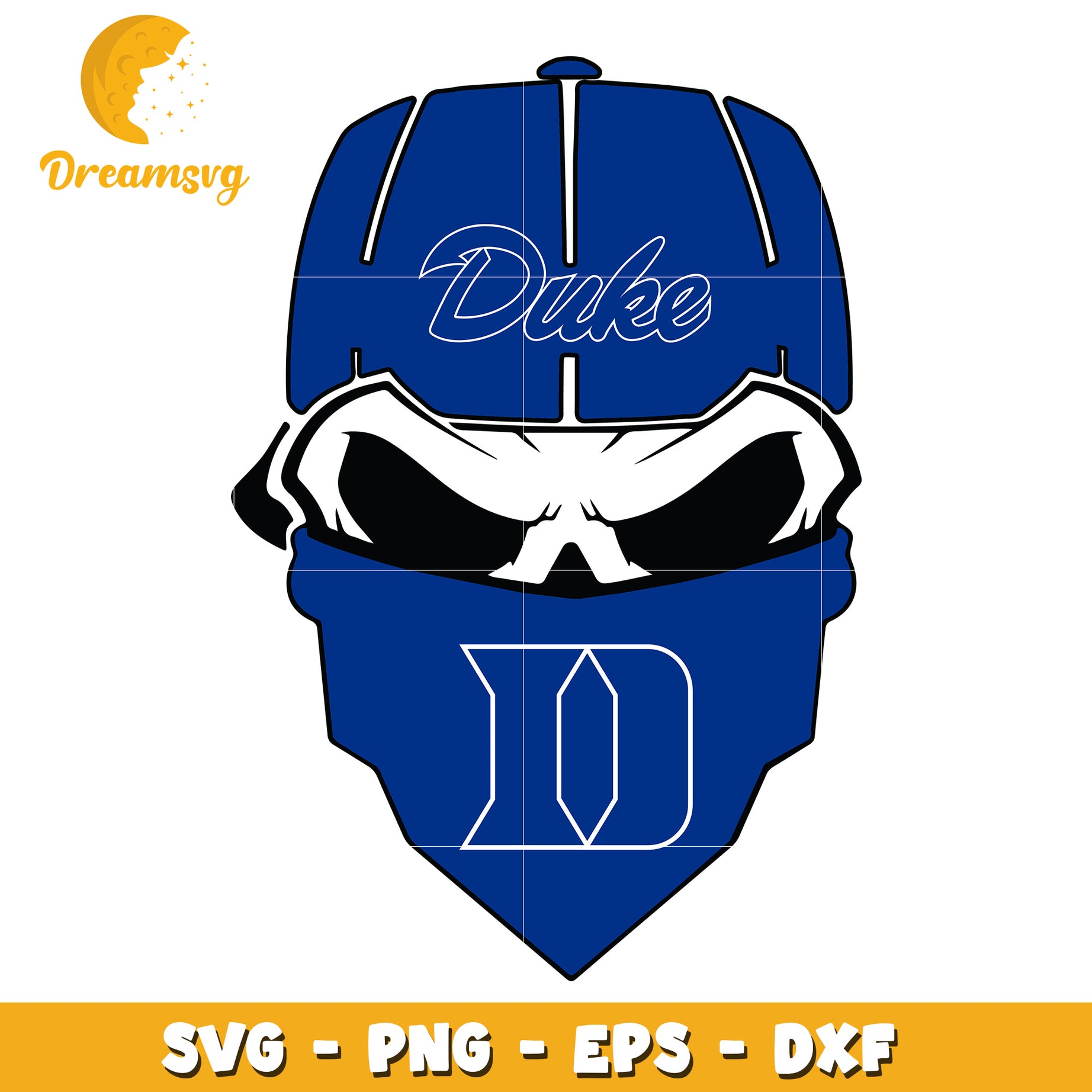 Duke Skull SVG PNG EPS DXF Files