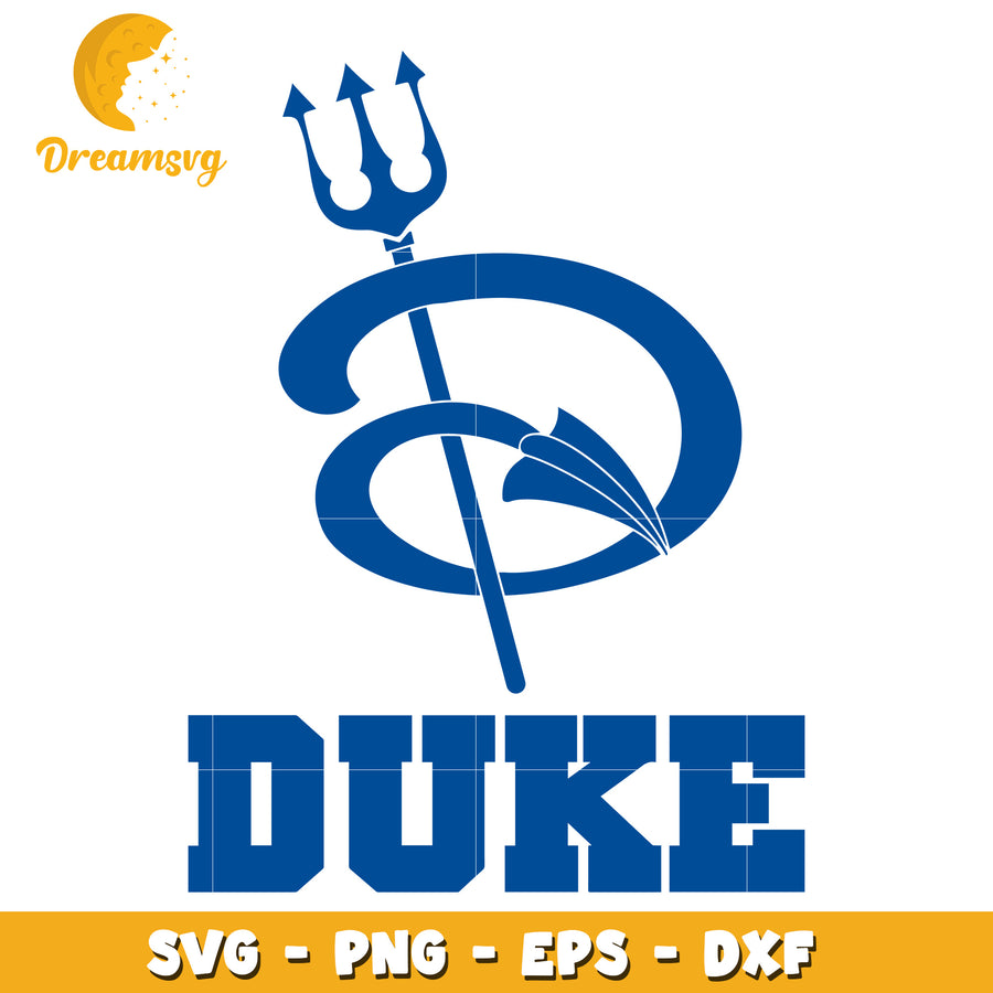 Duke Trident SVG PNG EPS DXF Cut File