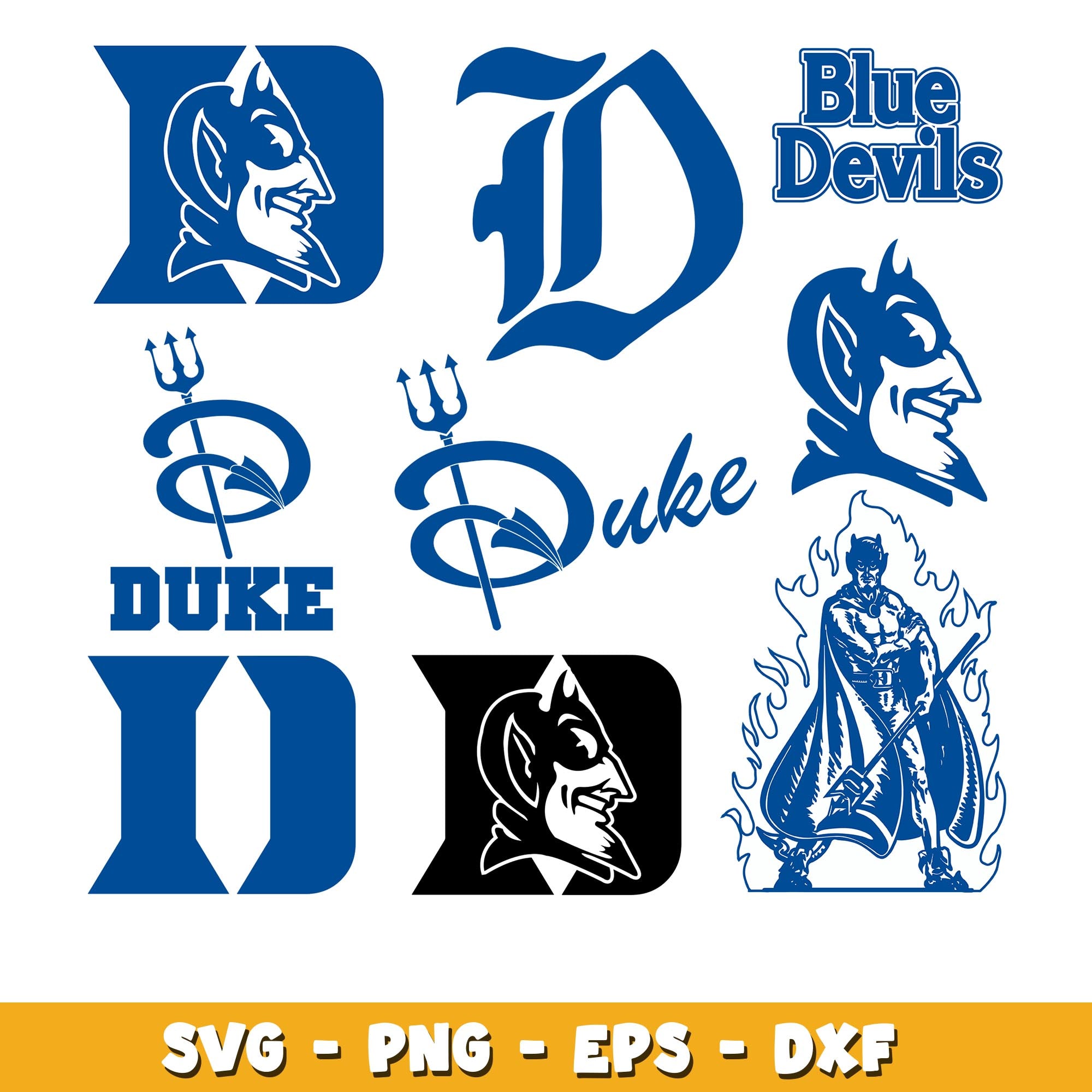 Logo Duke Blue devils Bundle svg, Duke Blue devils logo svg, ncaa svg ...