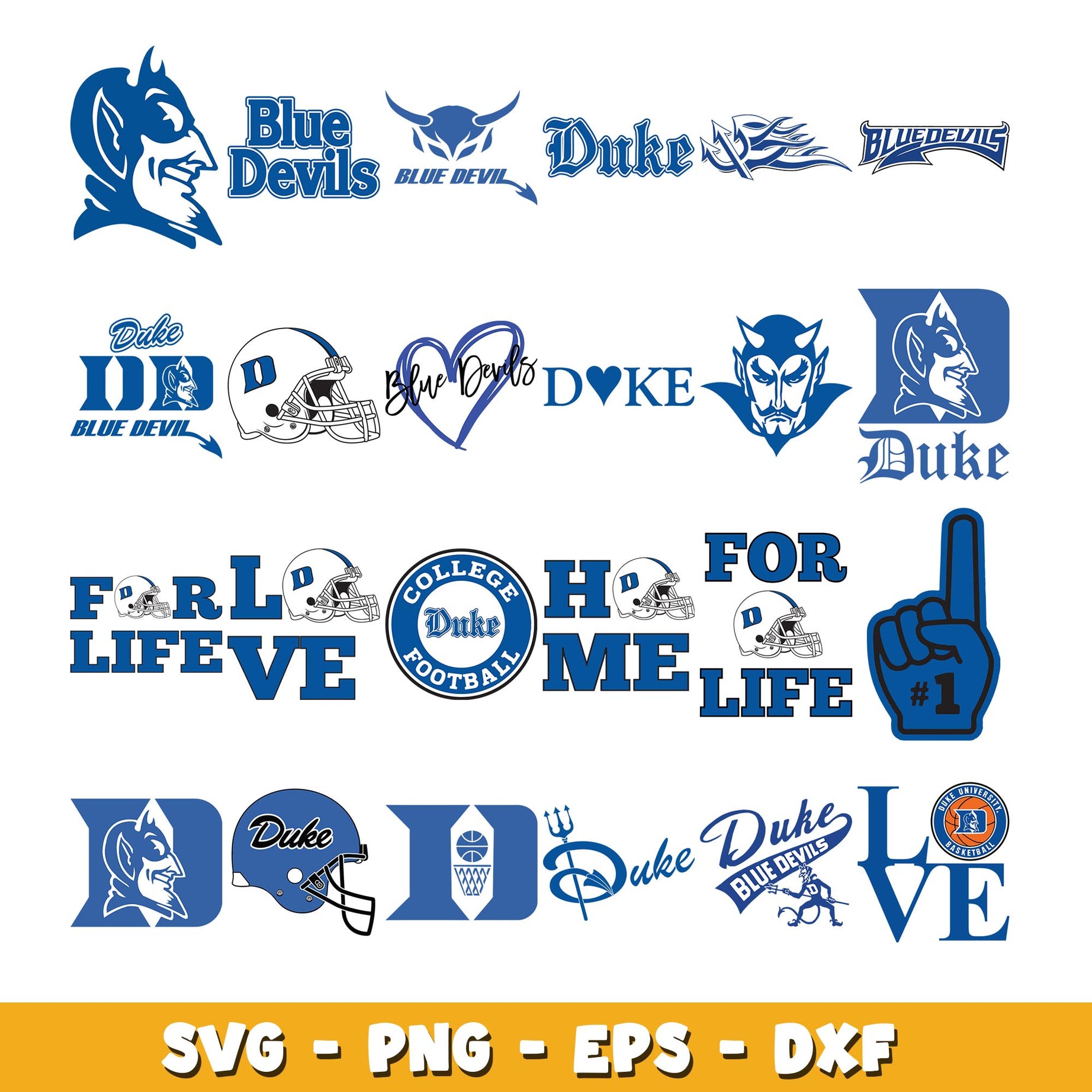 Duke Blue Devils Bundle svg, Duke Blue Devils logo svg, ncaa svg  