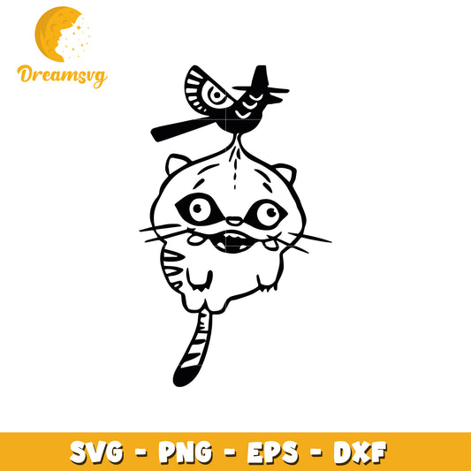 Dumpy derpy and bird svg, huntrix derpy tiger svg, funny kpop tiger svg