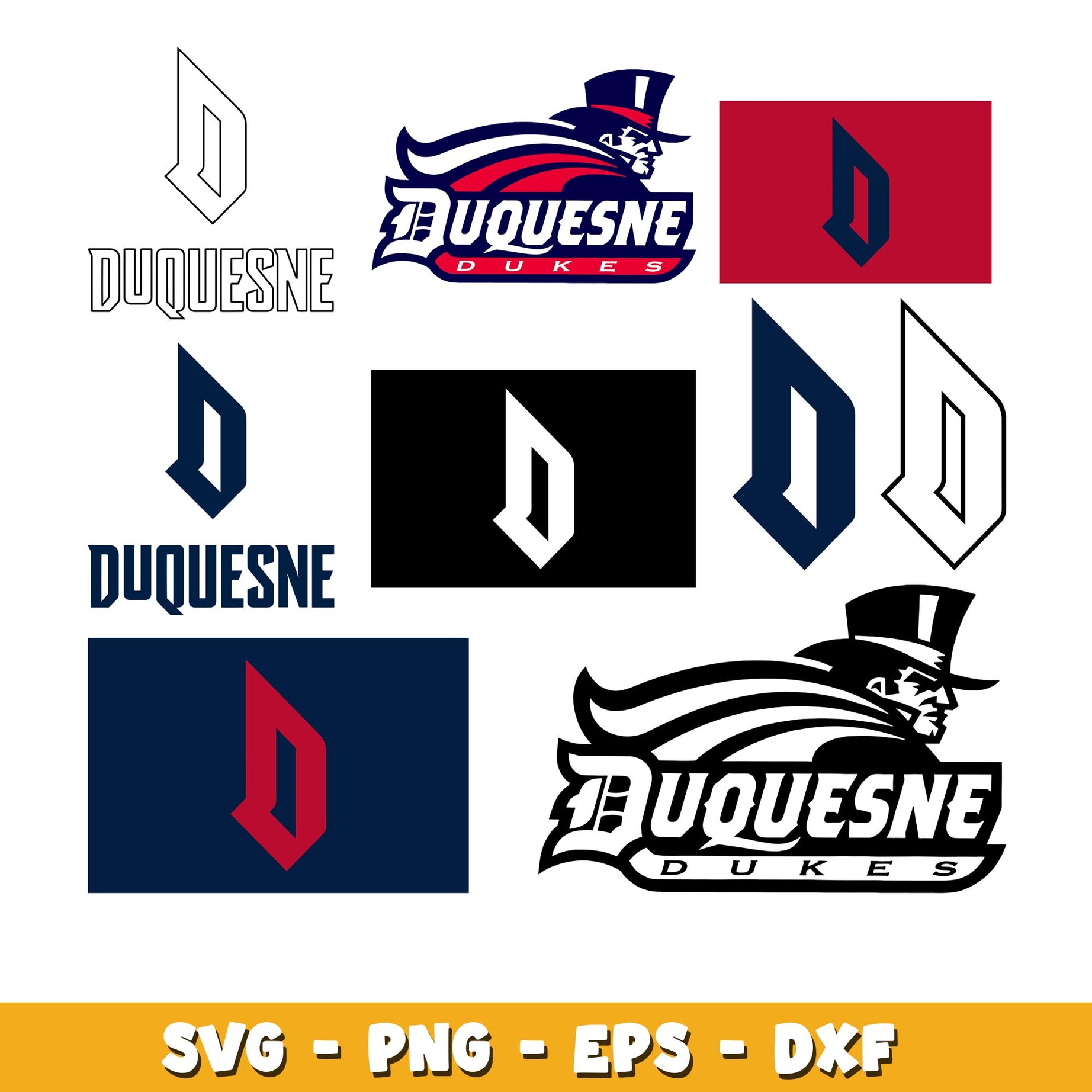 Duquesne Dukes Bundle svg, Duquesne Dukes logo svg, ncaa svg 