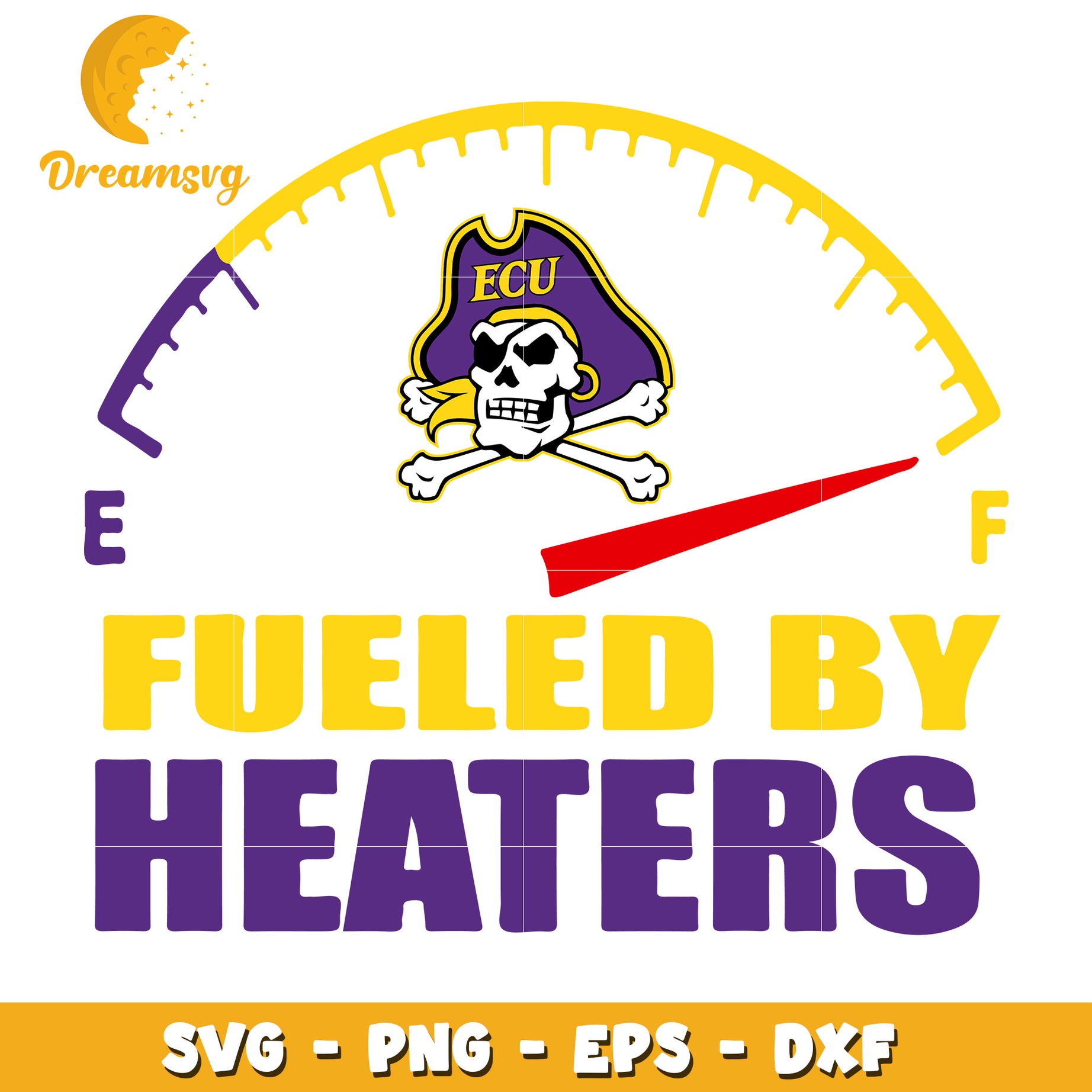 ECU Pirates Fueled By Heaters SVG