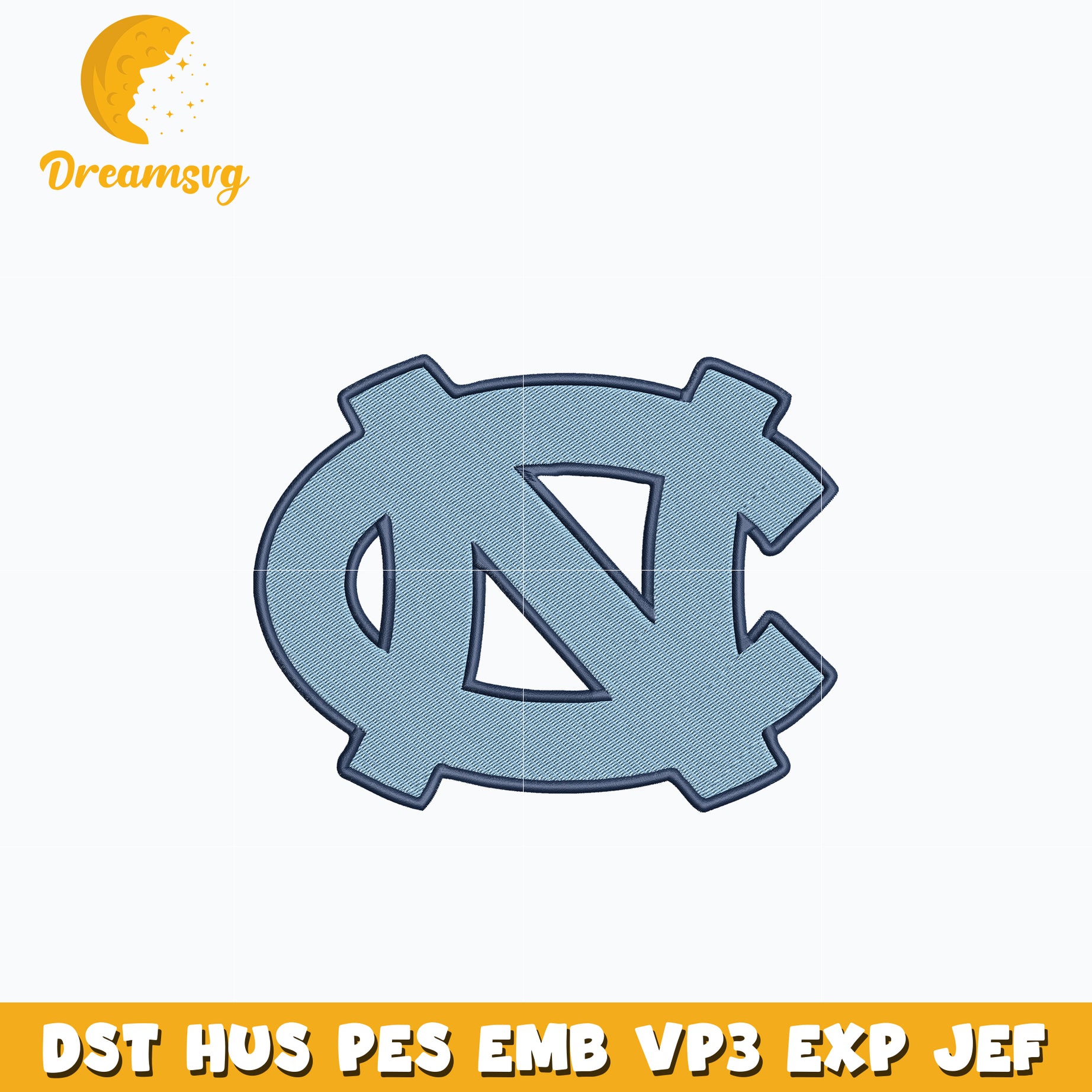 North Carolina Tar Heels embroidery design