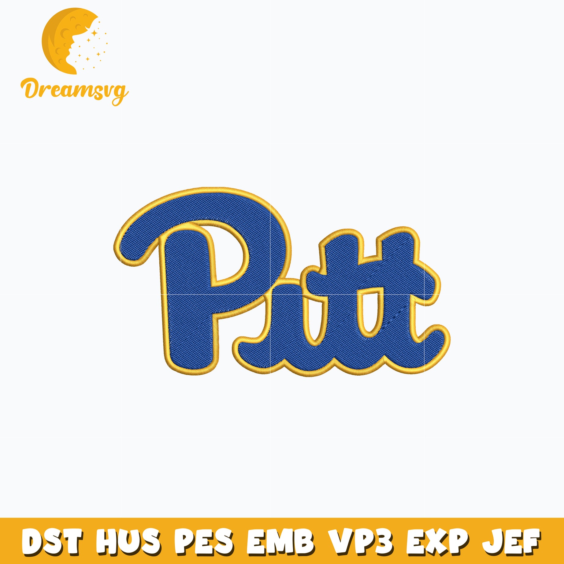 Pittsburgh Panthers Logo embroidery design