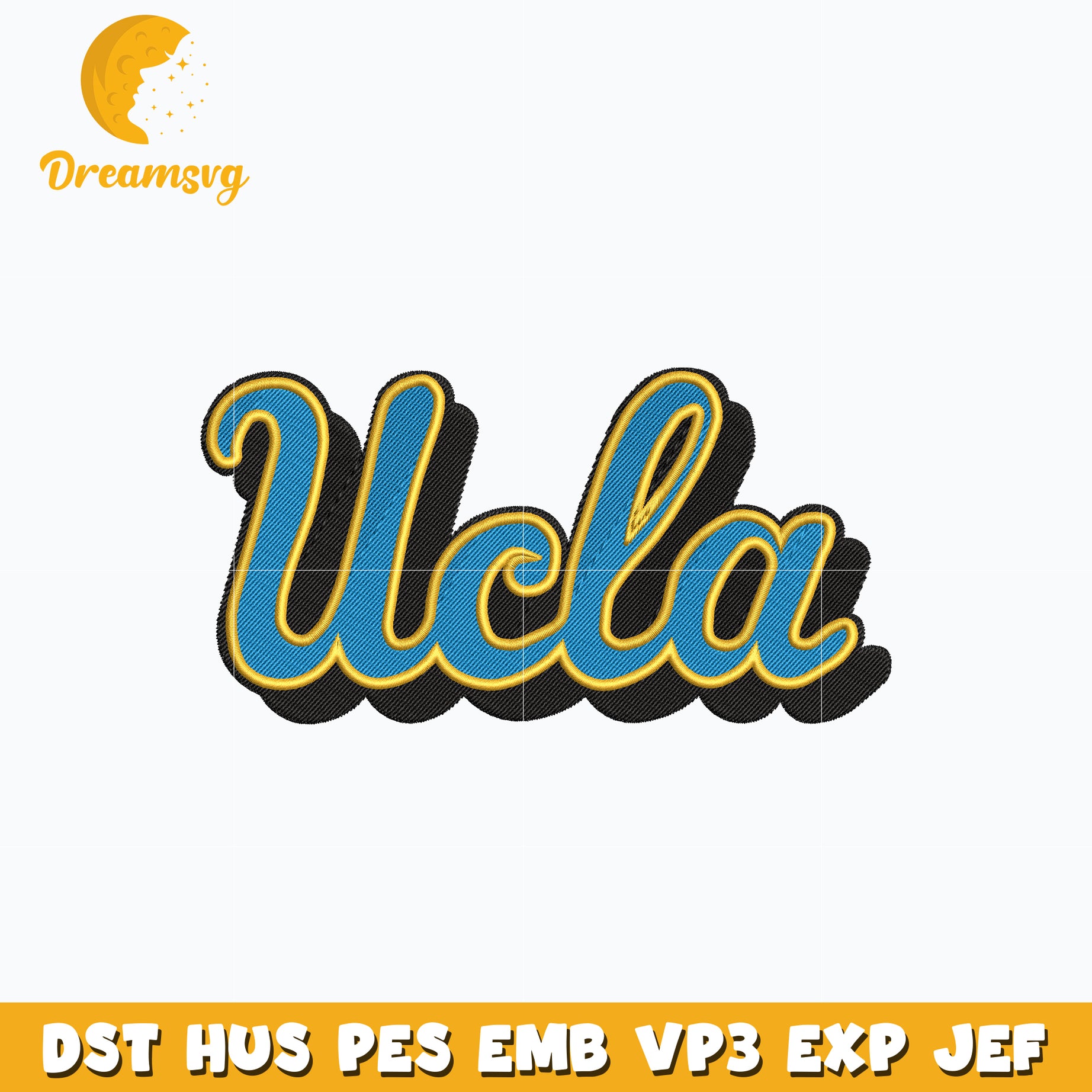 UCLA Bruins Logo embroidery design