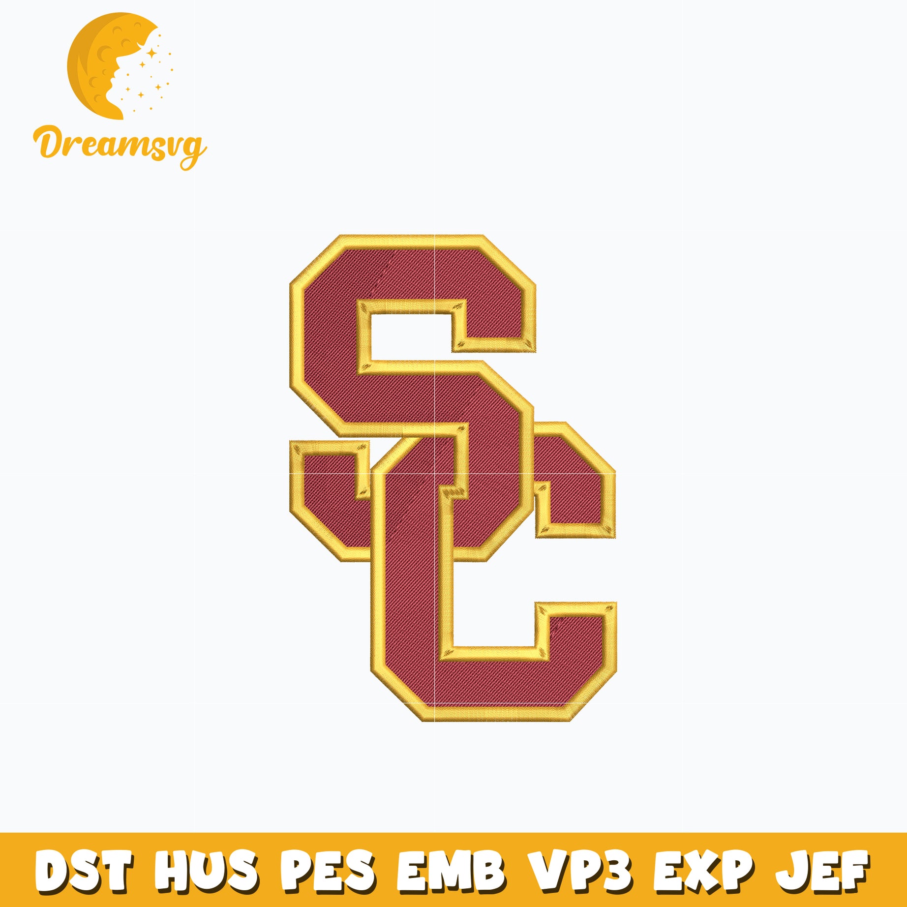 USC Trojans embroidery design