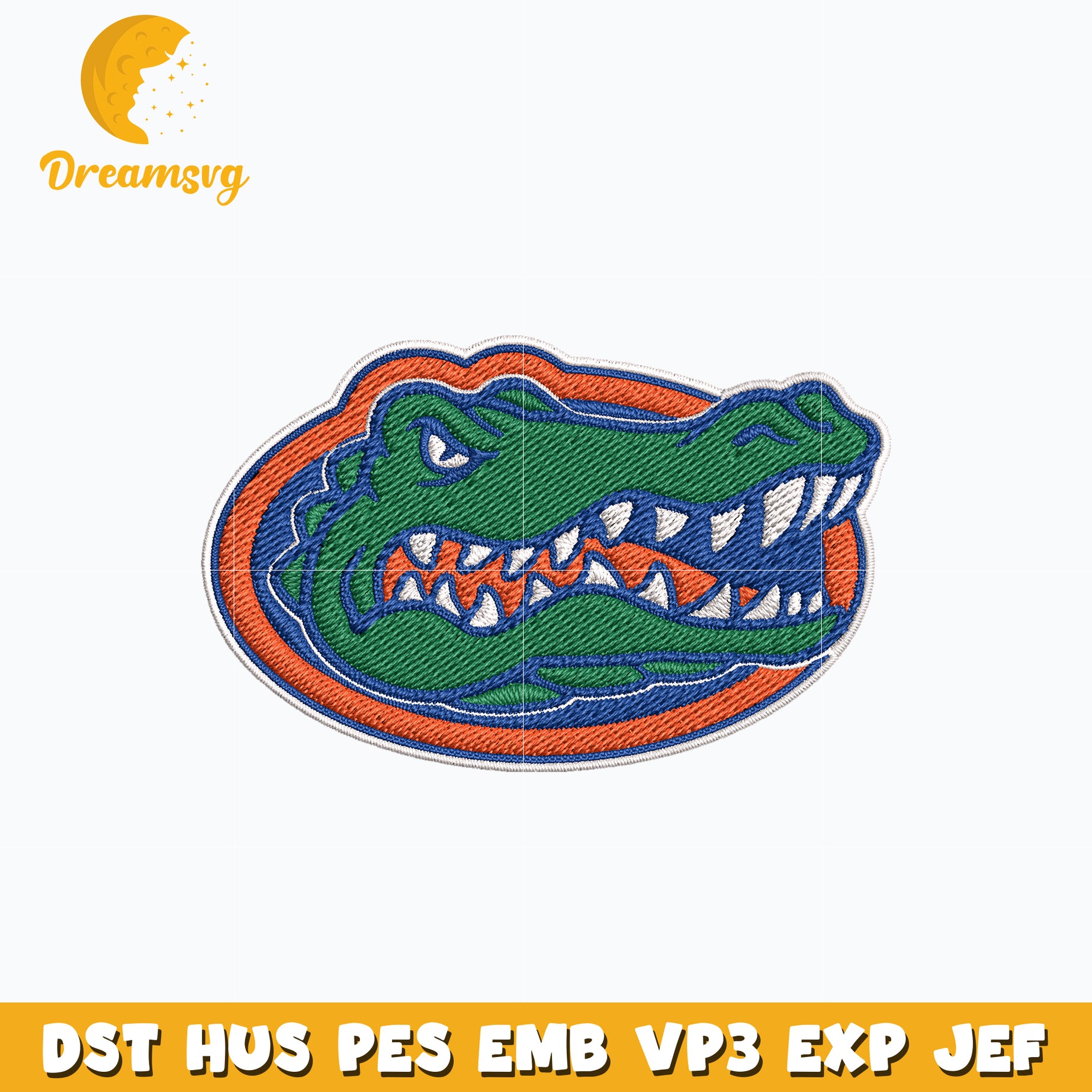 Florida Gators logo embroidery design