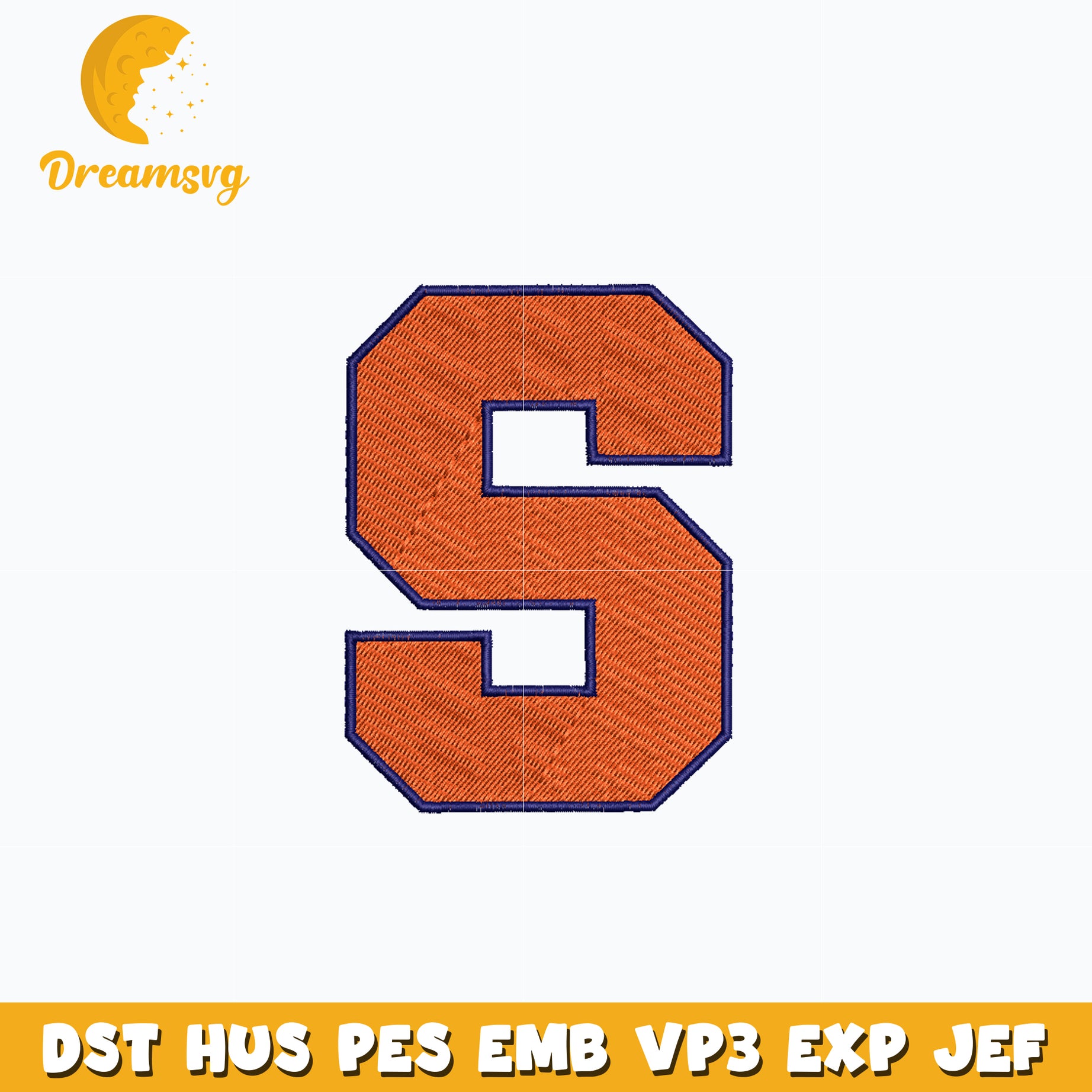 Syracuse Orange Logo embroidery design