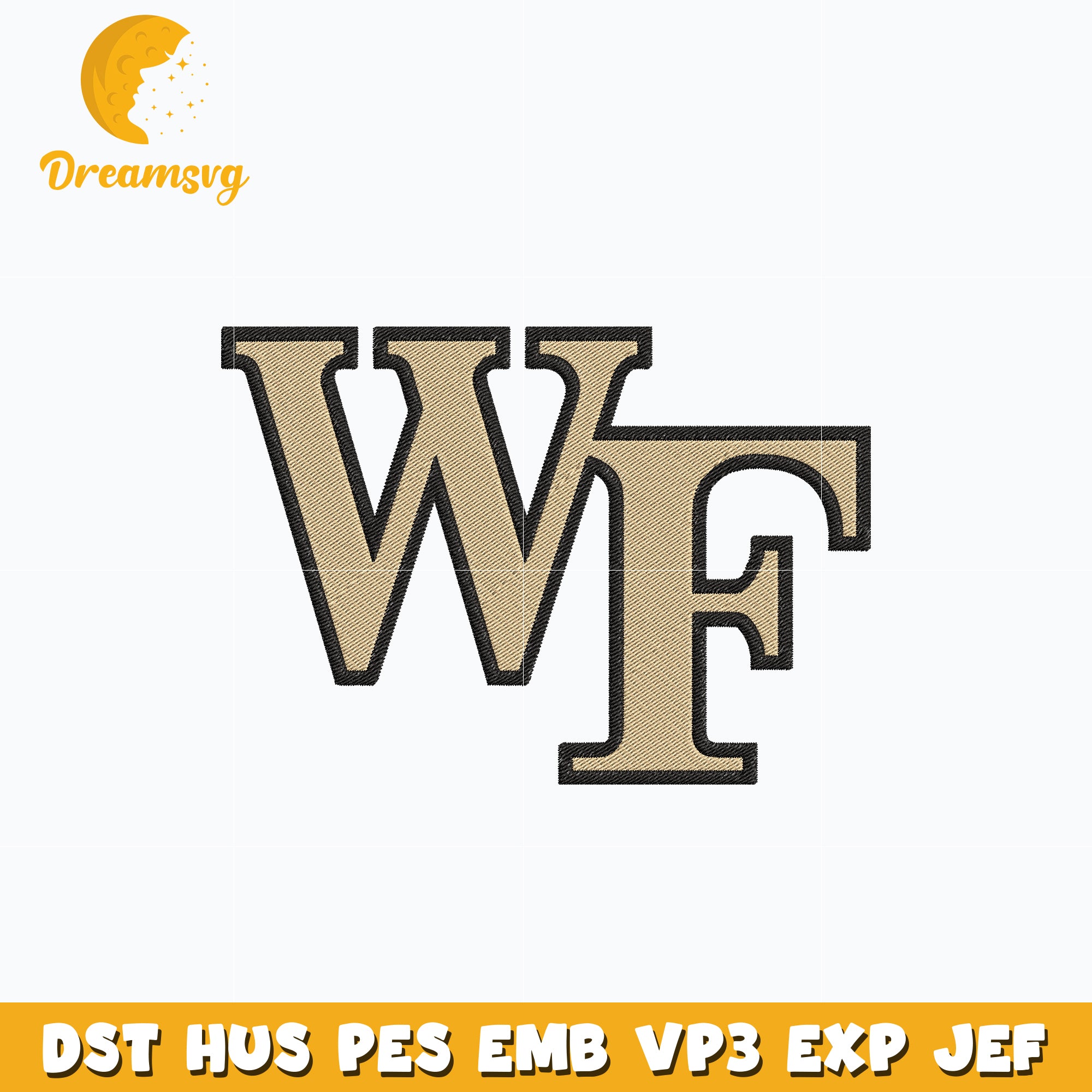Wake Forest Logo embroidery design – DreamSVG Store