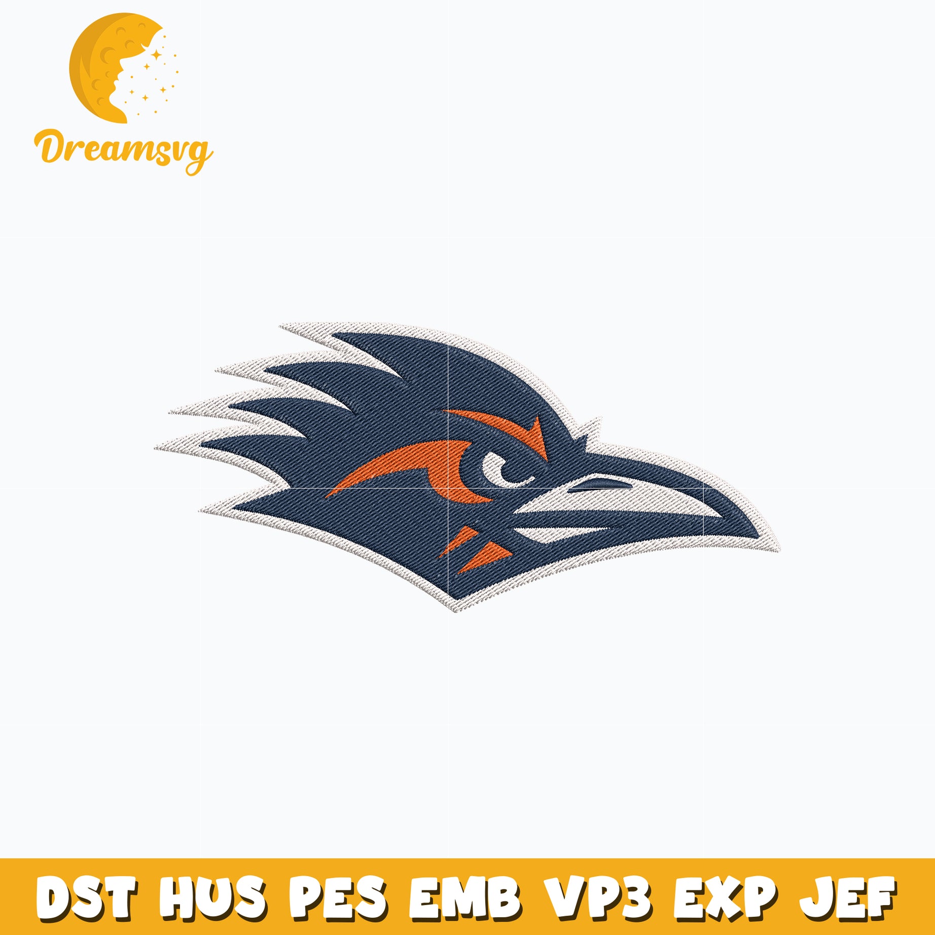 UTSA Roadrunners Logo embroidery design