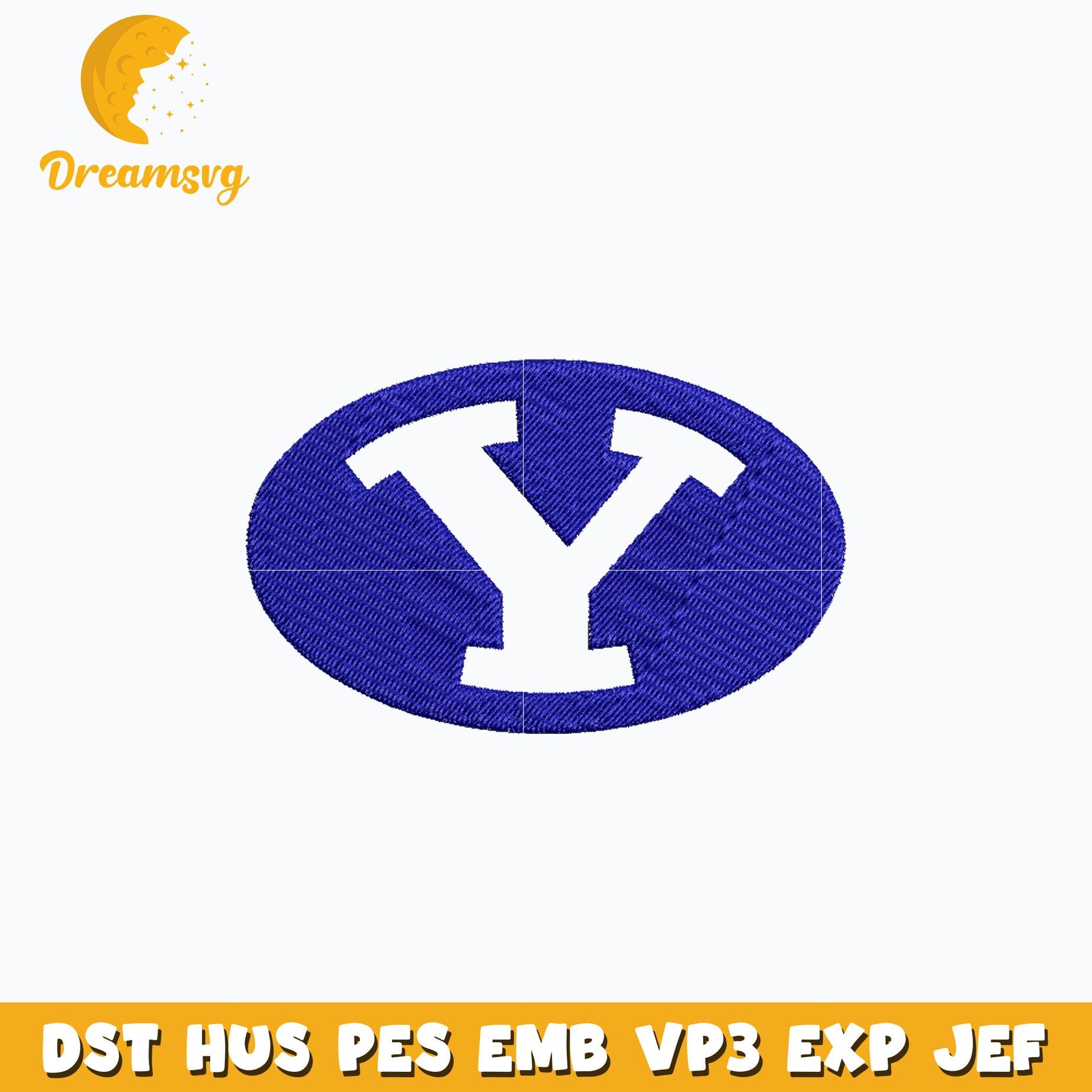 Byu Cougars Logo embroidery design