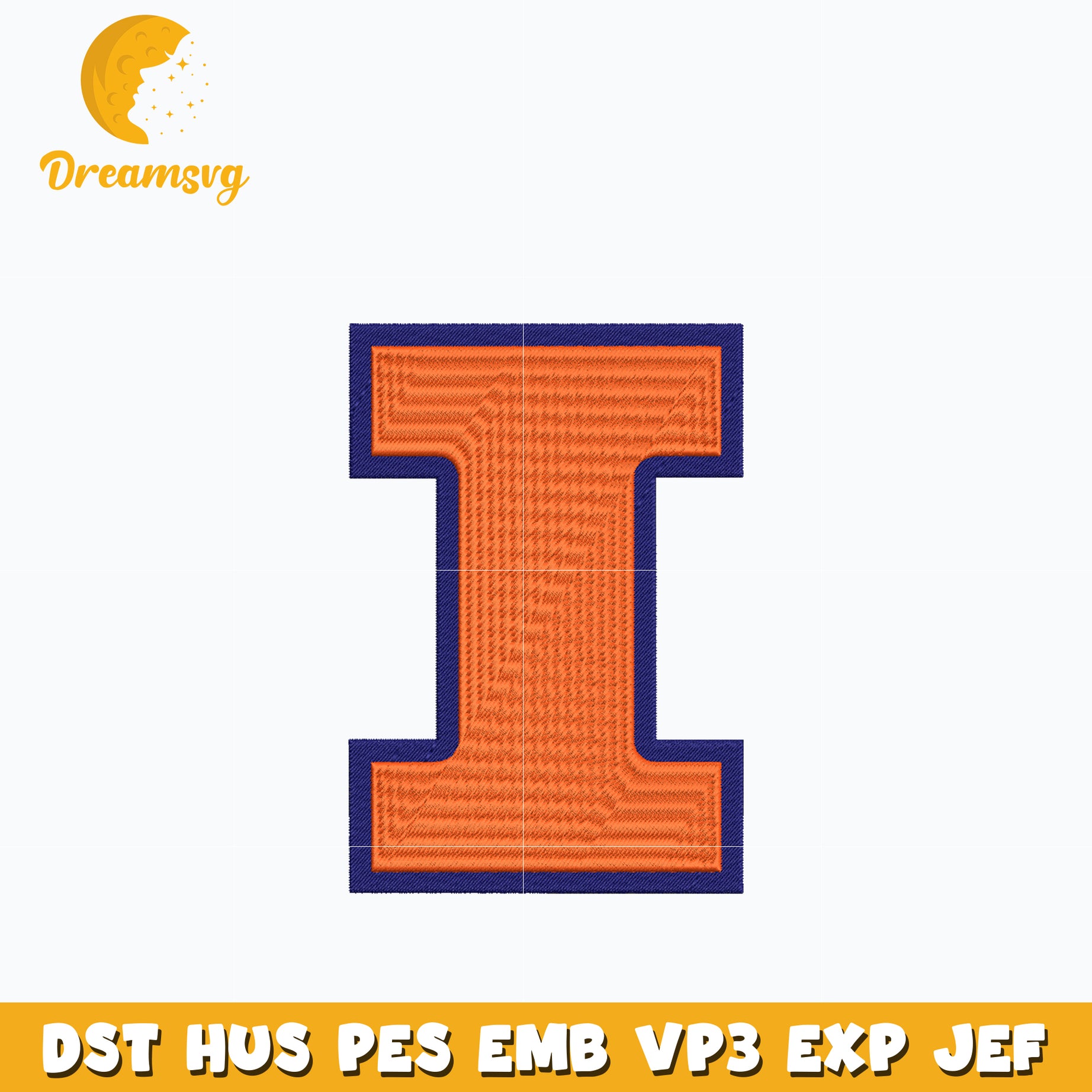 Illinois Fighting Illini embroidery design