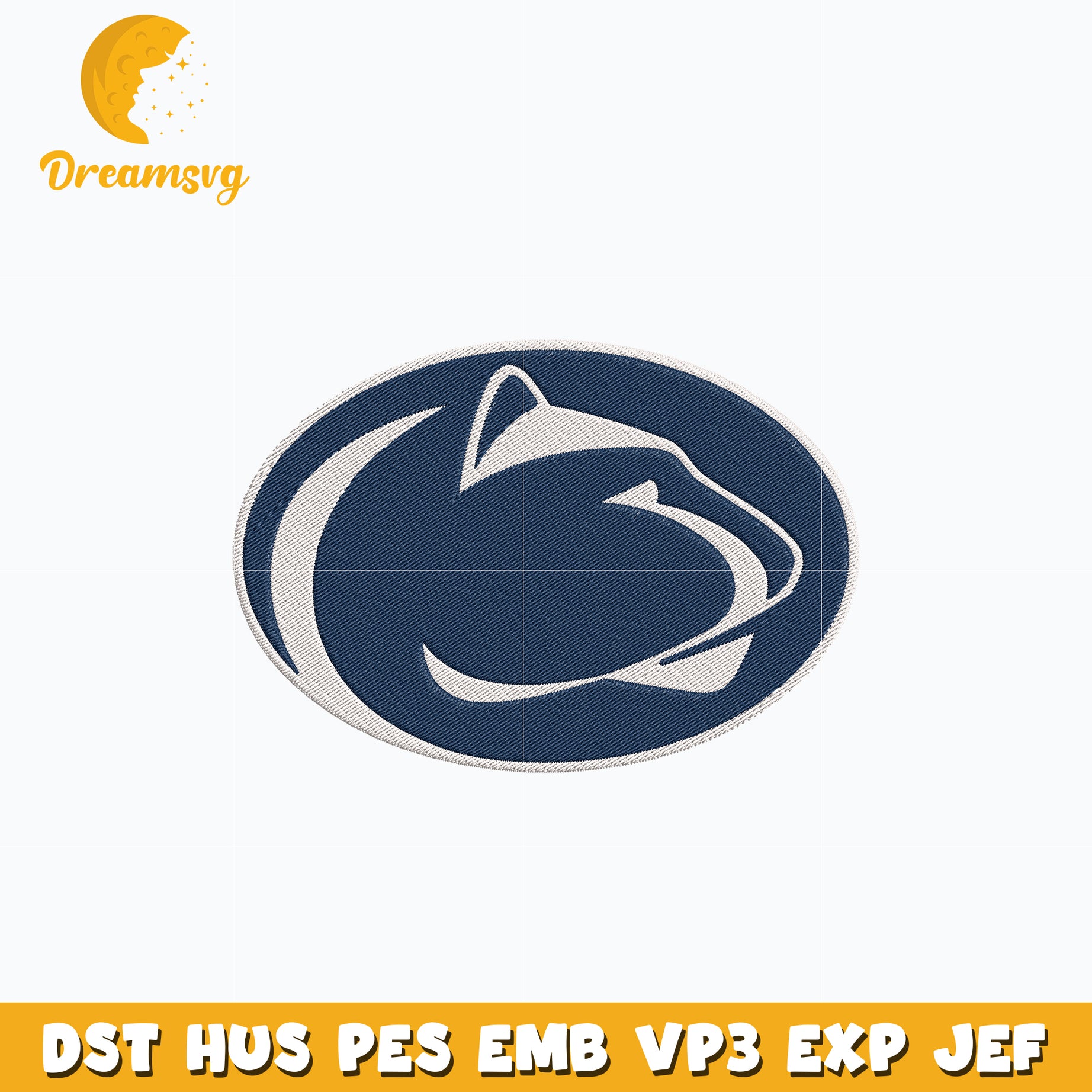 Penn state nittany lions logo embroidery design