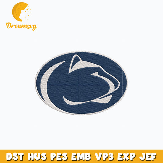 Penn state nittany lions logo embroidery design