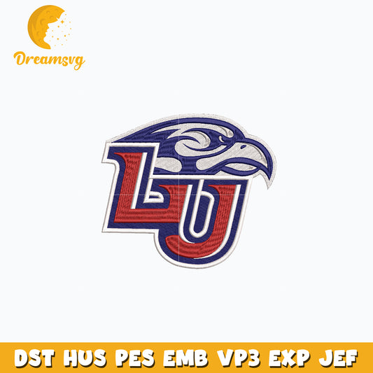 Liberty Flames Logo embroidery design