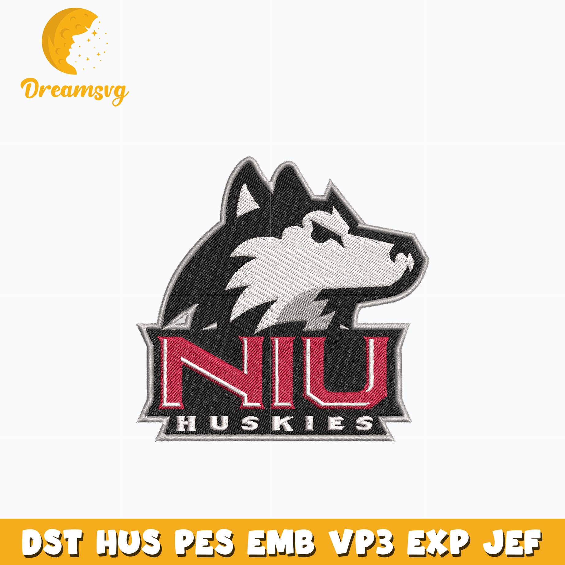 Northern Illinois Huskies embroidery design