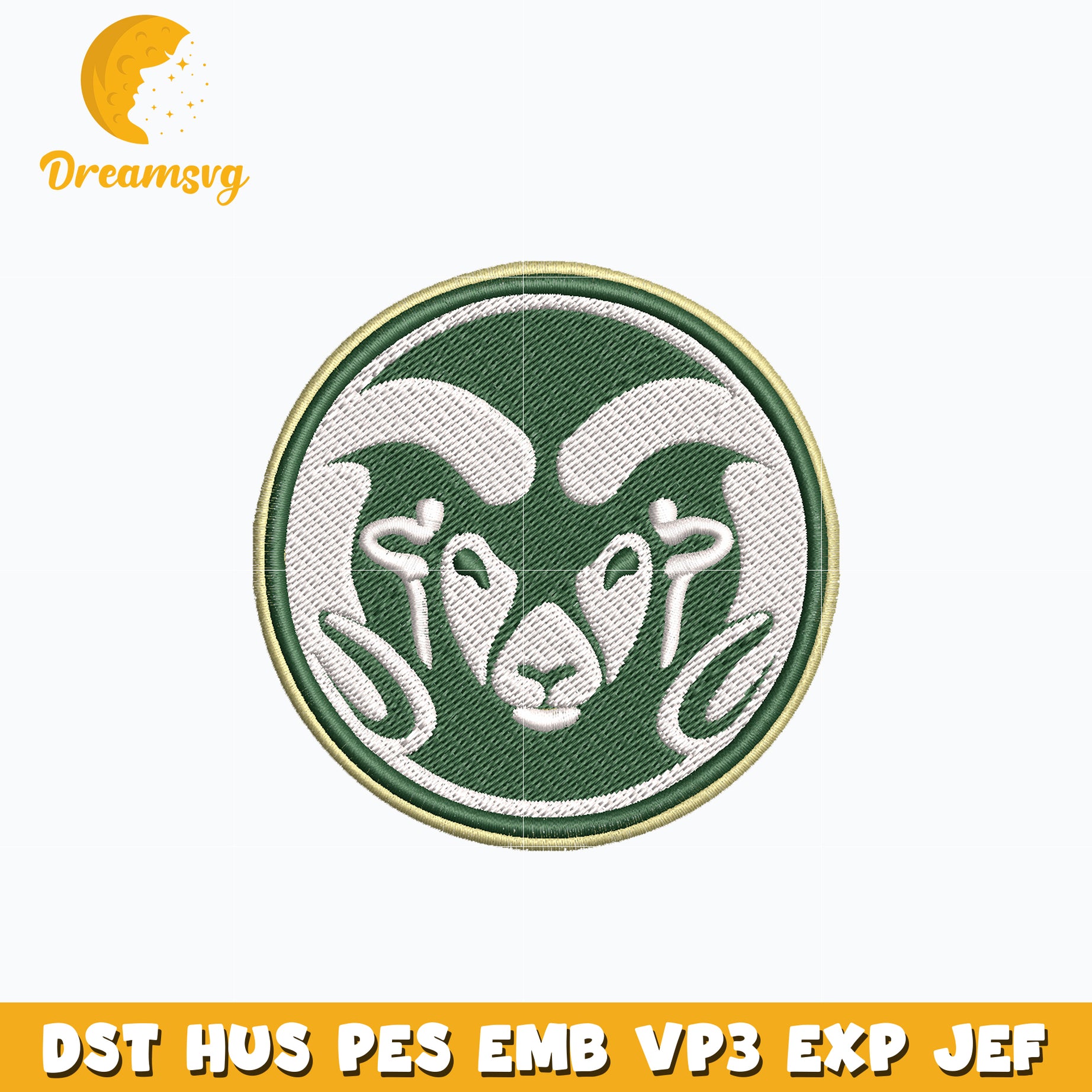 Colorado State Rams embroidery design