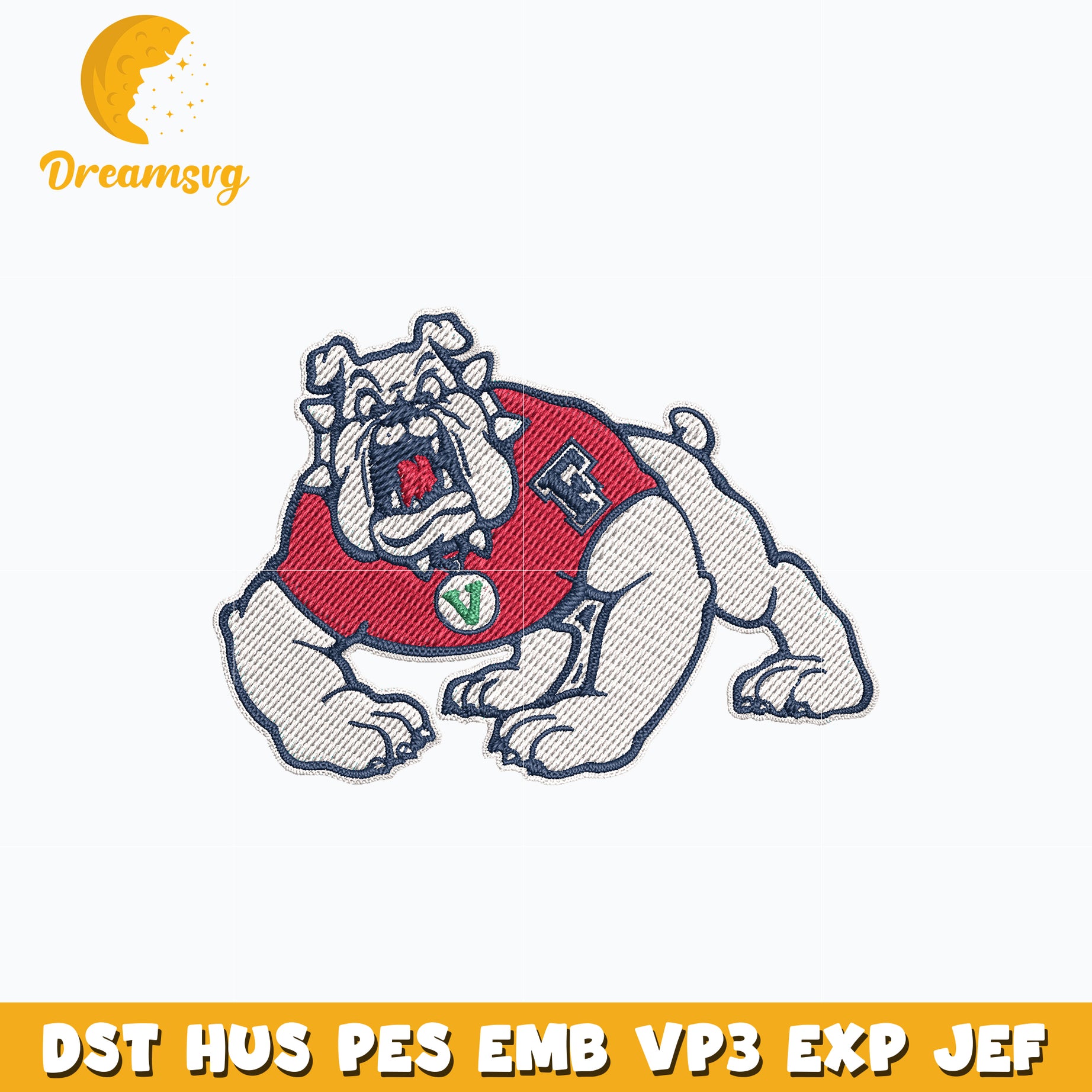 Fresno State Bulldogs embroidery design