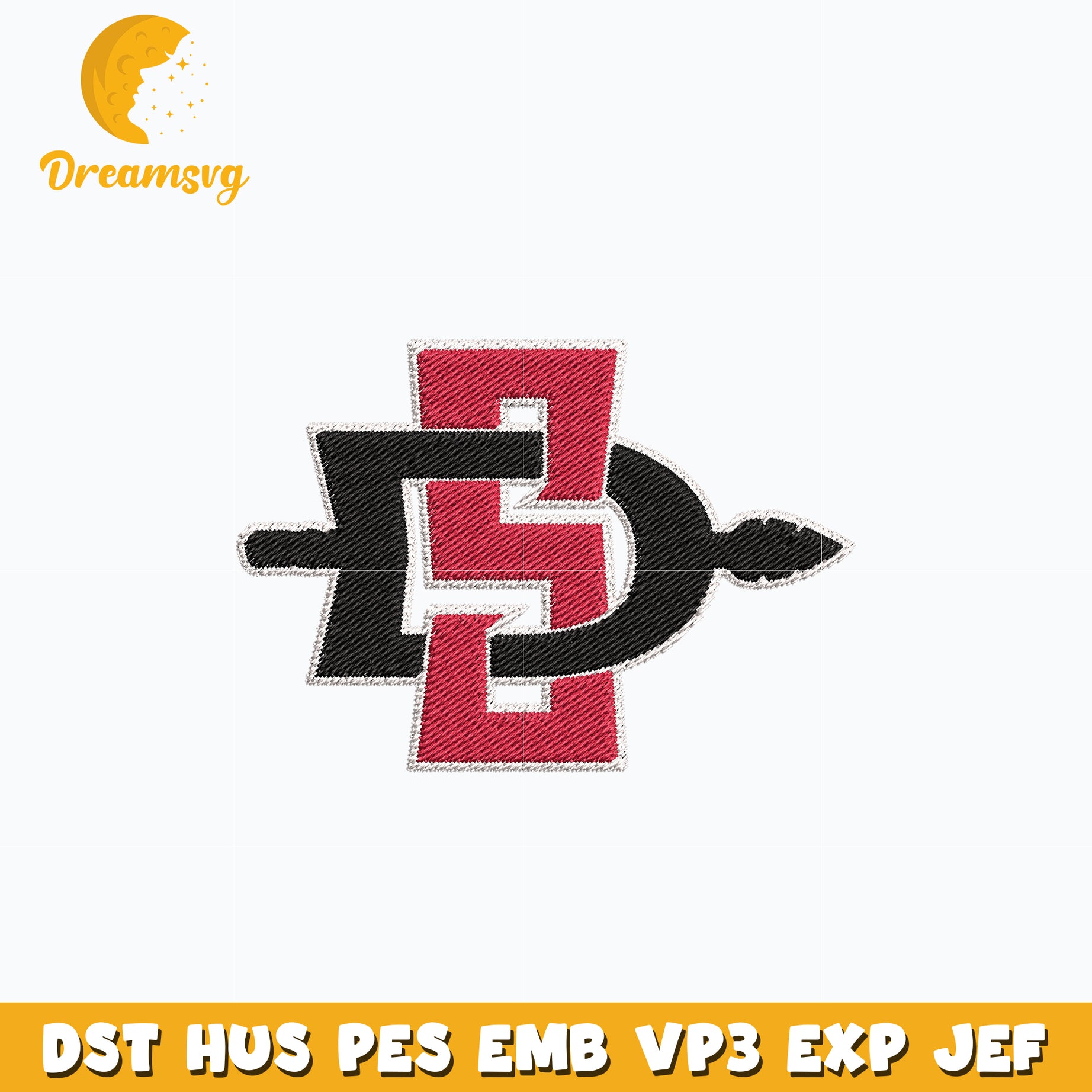 San Diego State Aztecs embroidery design